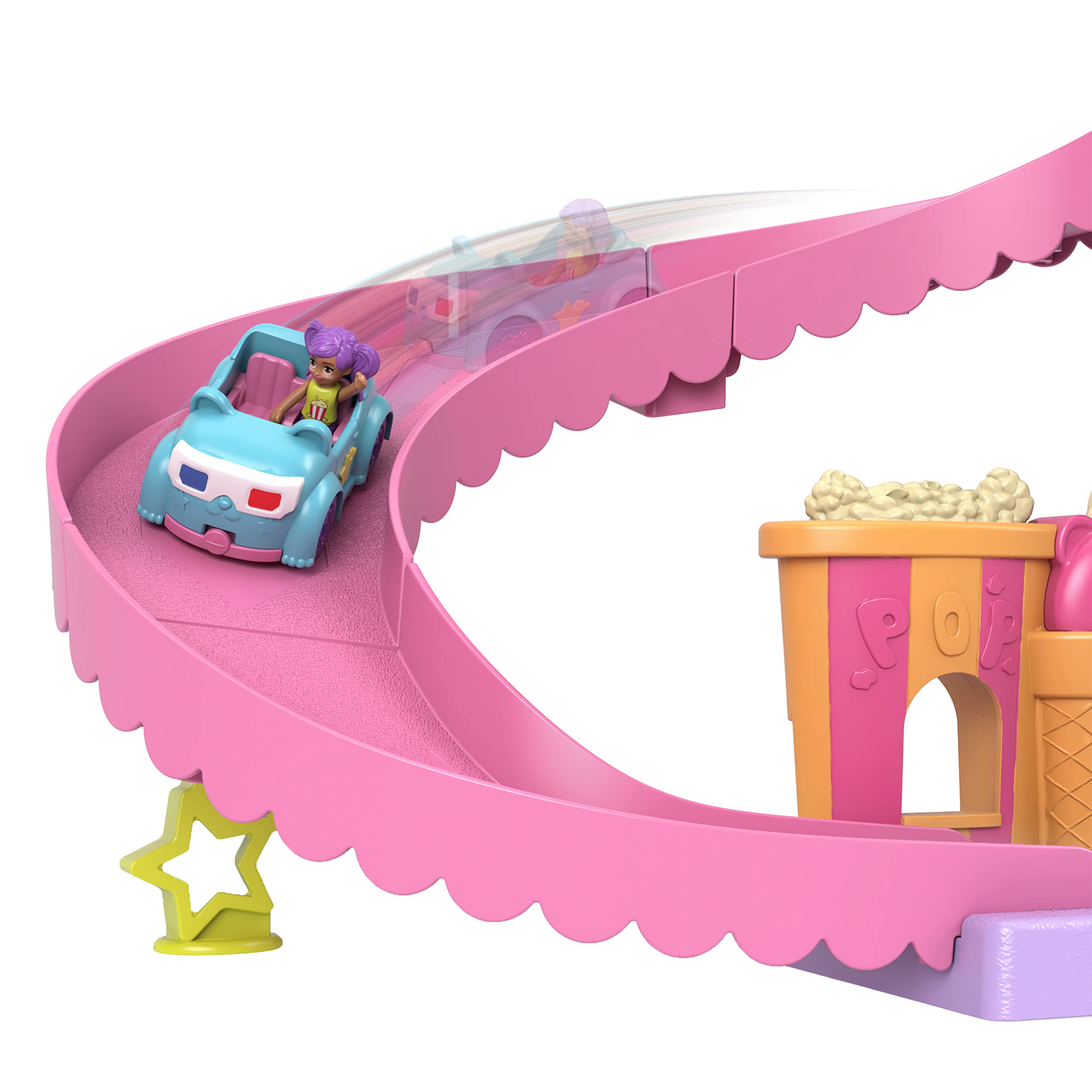 Foto 6 pulgar | Playset Polly Pocket Autocine Pollyville - Venta Internacional.