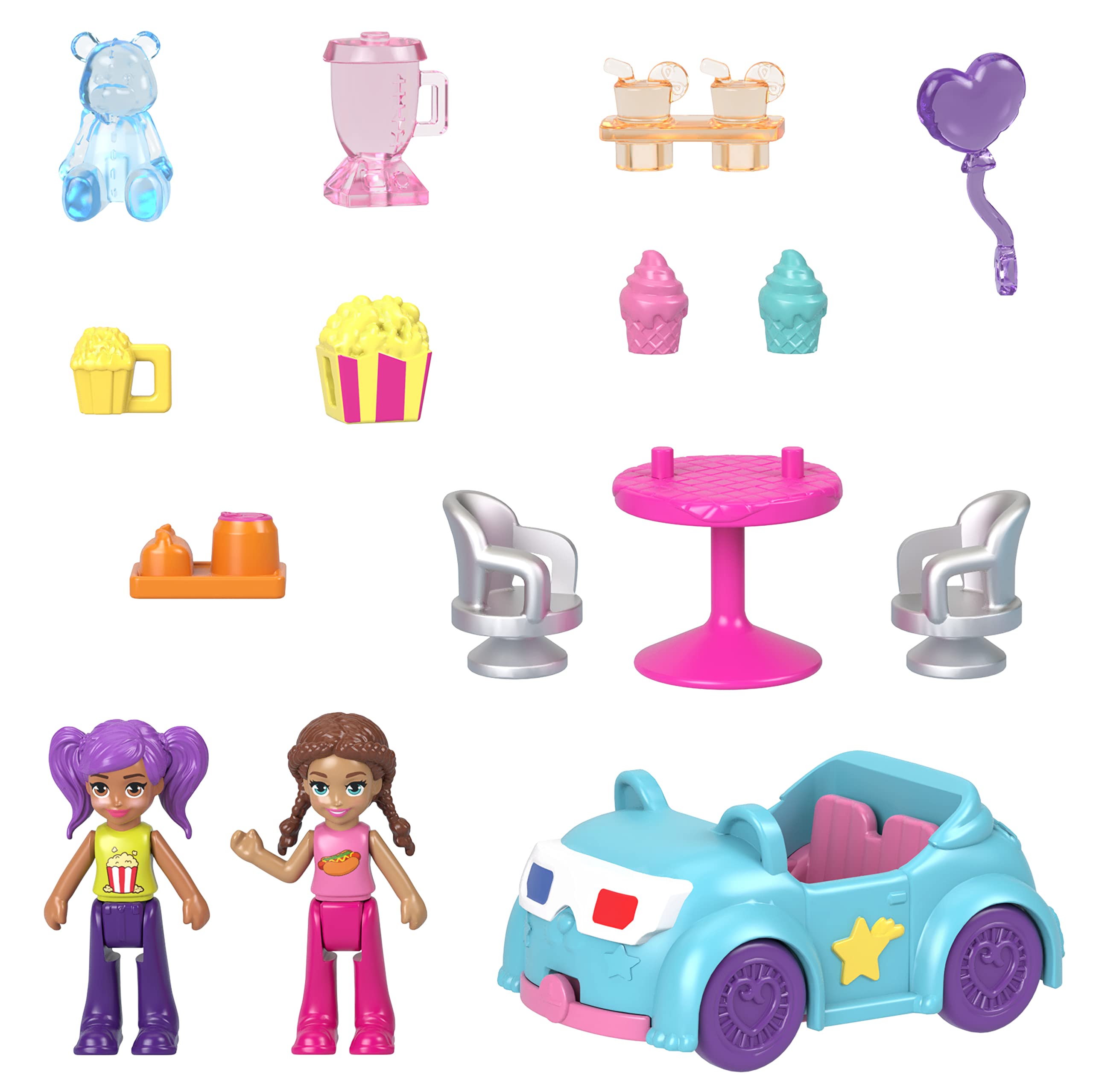 Foto 8 pulgar | Playset Polly Pocket Autocine Pollyville - Venta Internacional.