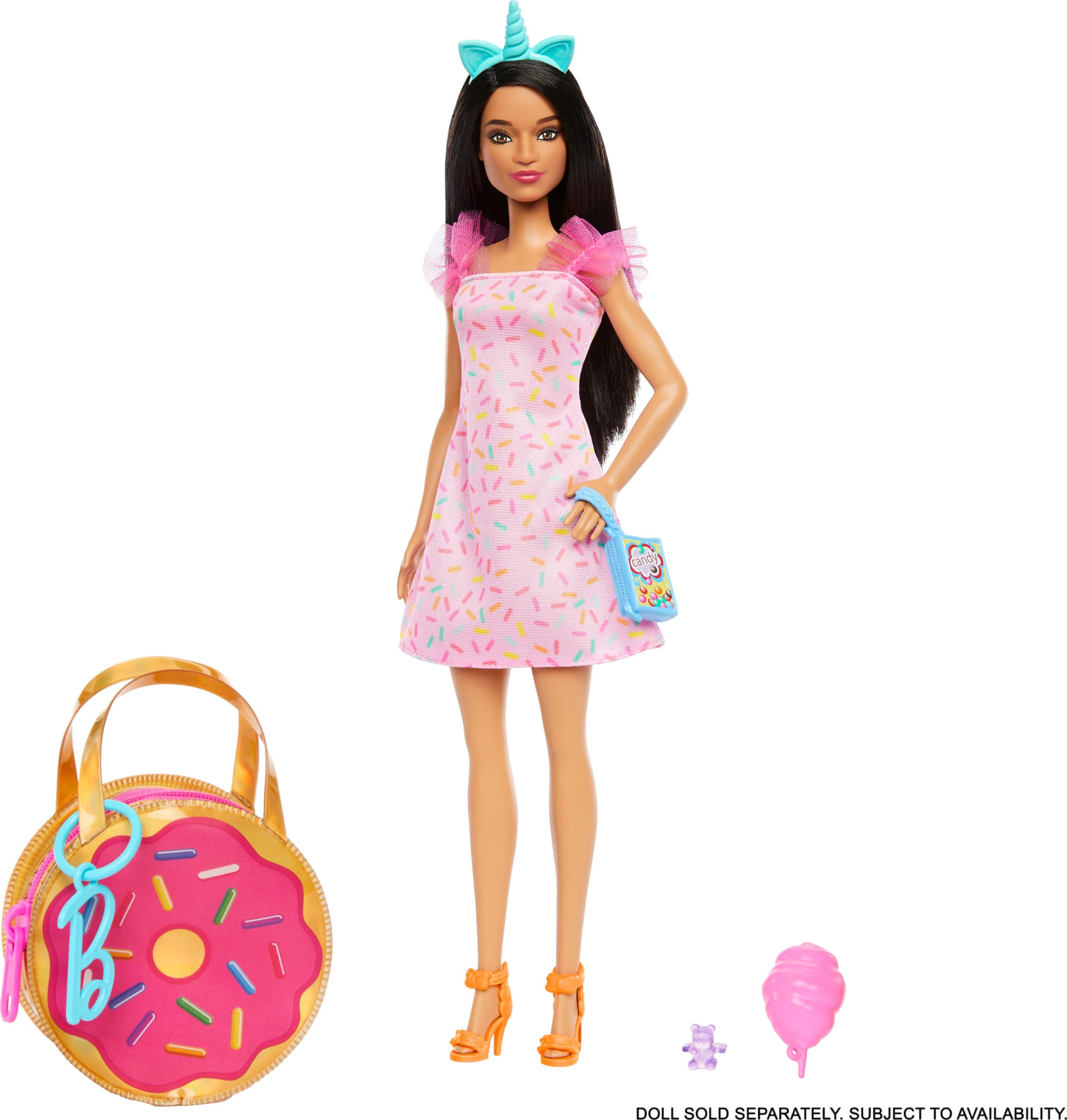 Foto 3 pulgar | Bolso Moderno Barbie Premium Pink Doughnut Con Vestido Y Accesorios - Venta Internacional.