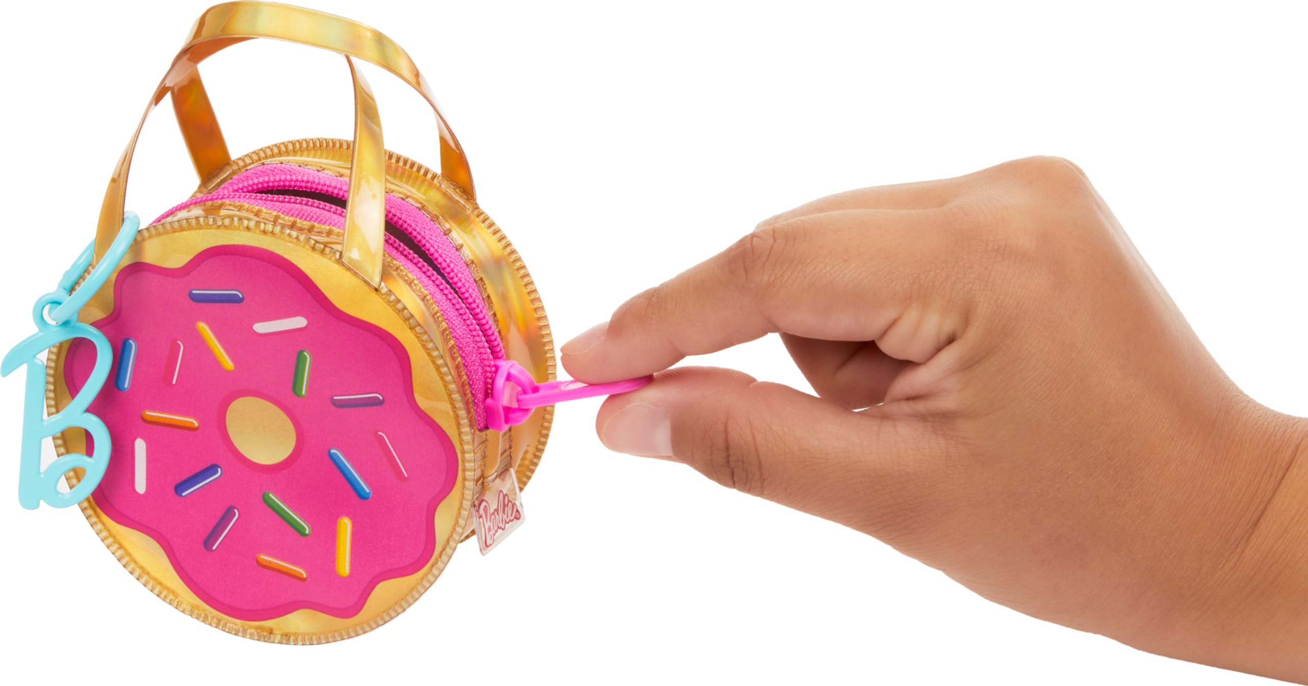Foto 5 pulgar | Bolso Moderno Barbie Premium Pink Doughnut Con Vestido Y Accesorios - Venta Internacional.