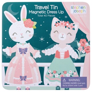 Foto 1 | Disfraz Magnético Con Diseño De Conejo Y Gato De Stephen Joseph Con Lata De Viaje - Venta Internacional.