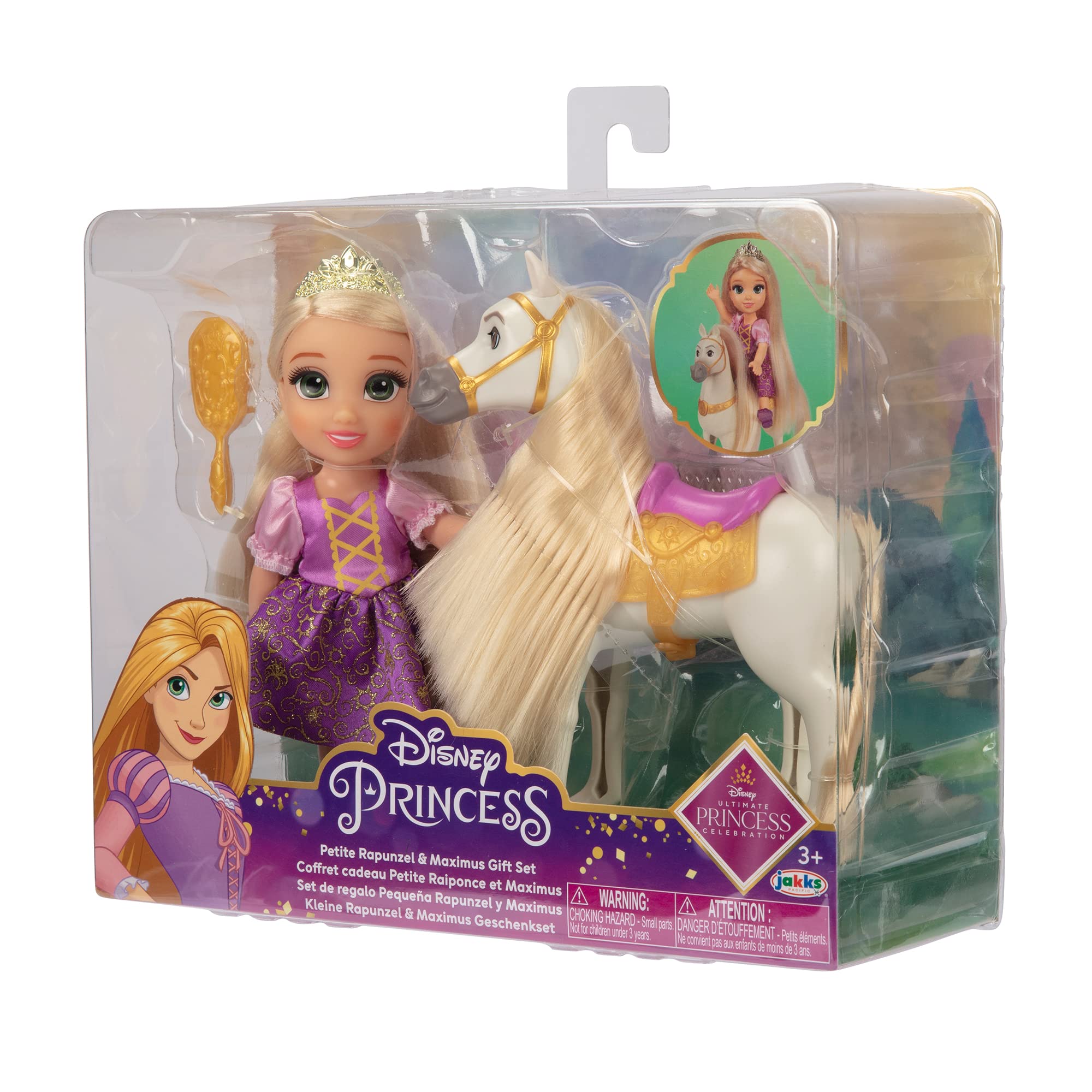 Foto 7 pulgar | Set De Regalo De La Princesa Rapunzel Doll & Maximus De Disney Con Acceso. - Venta Internacional.