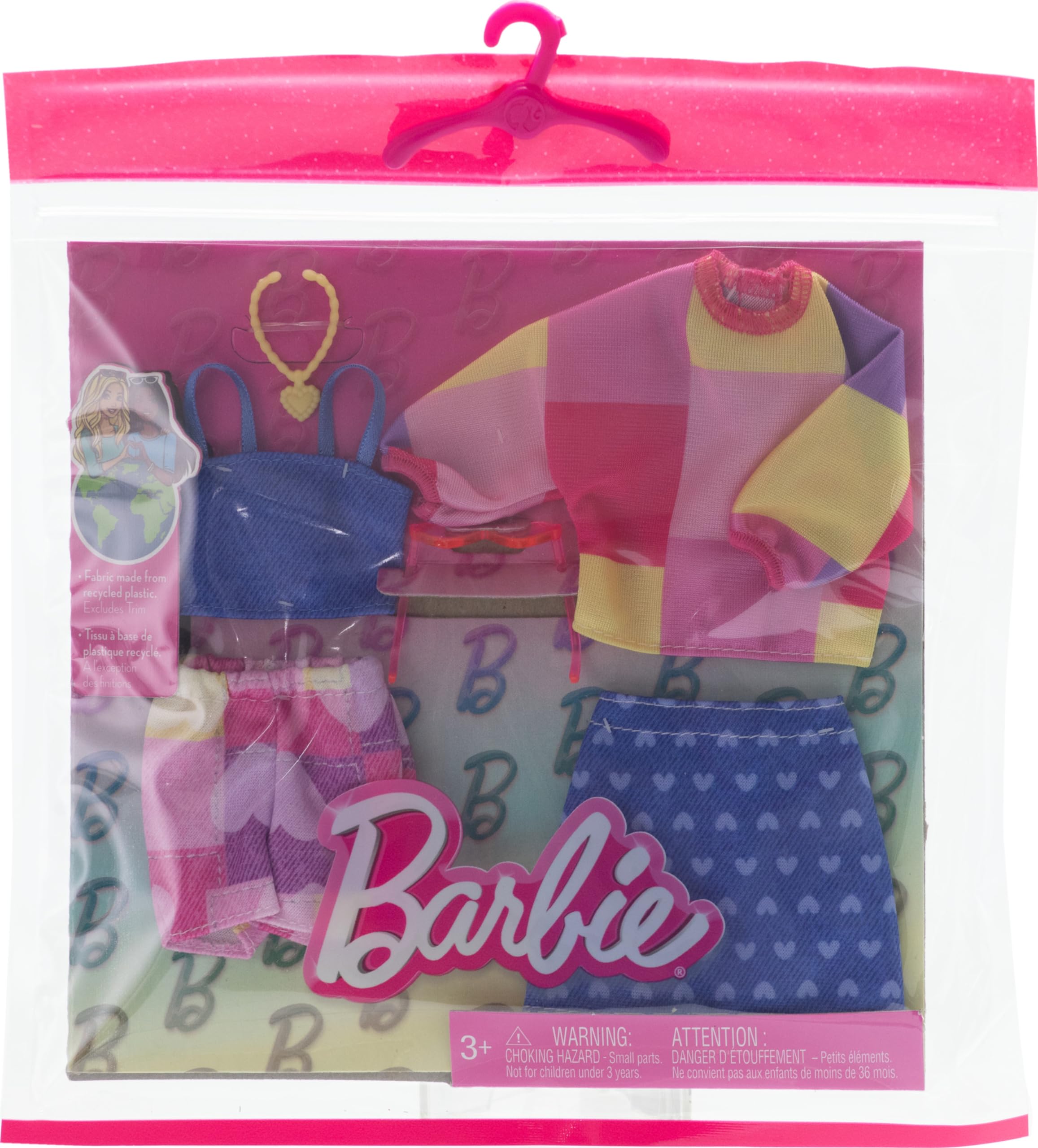 Foto 3 pulgar | Set De Moda Barbie Fashion, Paquete De 2 Unidades Con Ropa Y Accesorios - Venta Internacional.