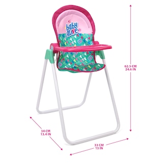 Foto 2 | Juego De Tronas Doll Baby Alive, Verde, Rosa Y Corazones Para 14 A 24 Pulgadas - Venta Internacional.