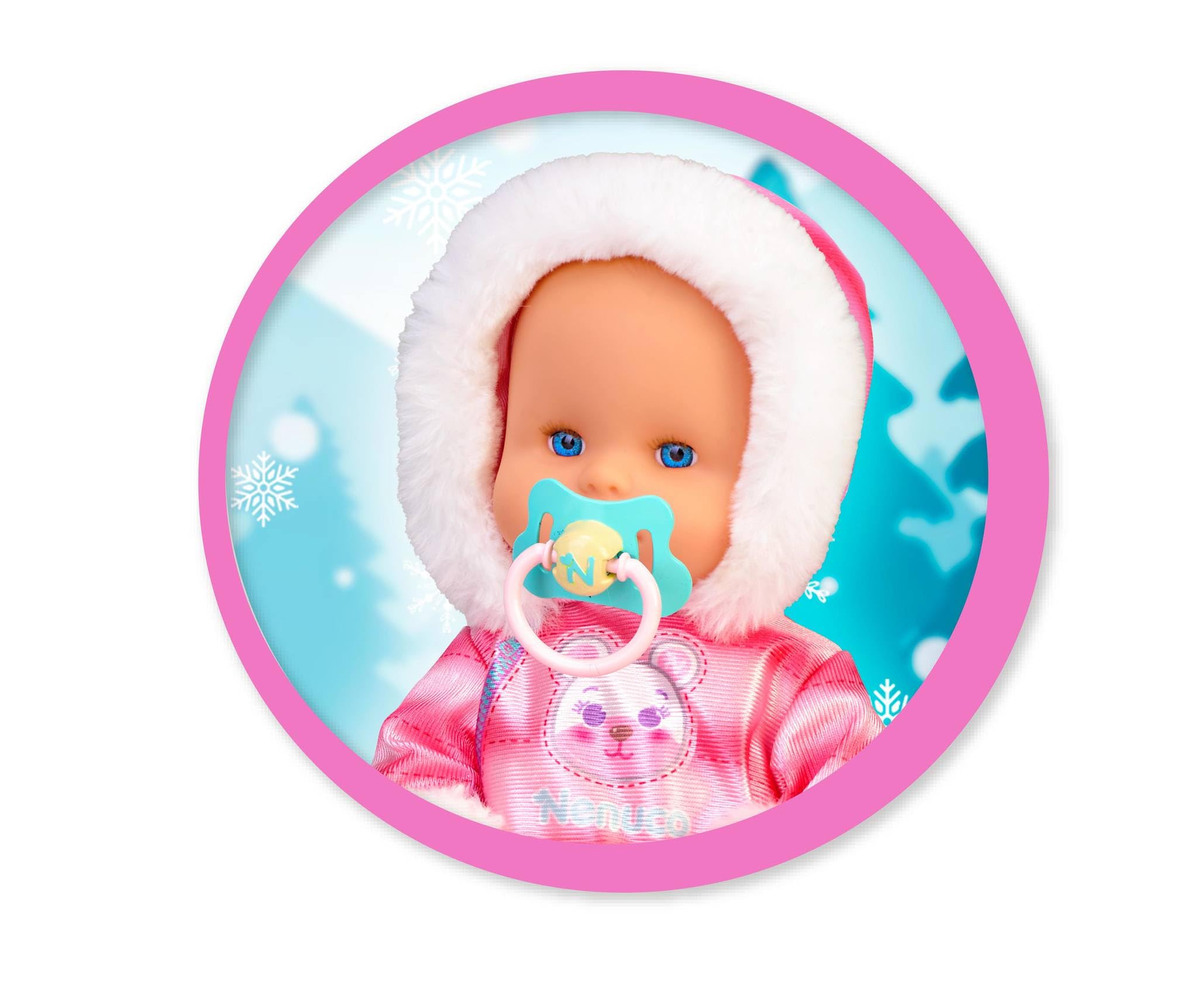 Foto 6 | Traje De Esquí Doll Nenuco 14 Para Bebés Con Trineo Sobre Ruedas A Partir De 2 Años - Venta Internacional.