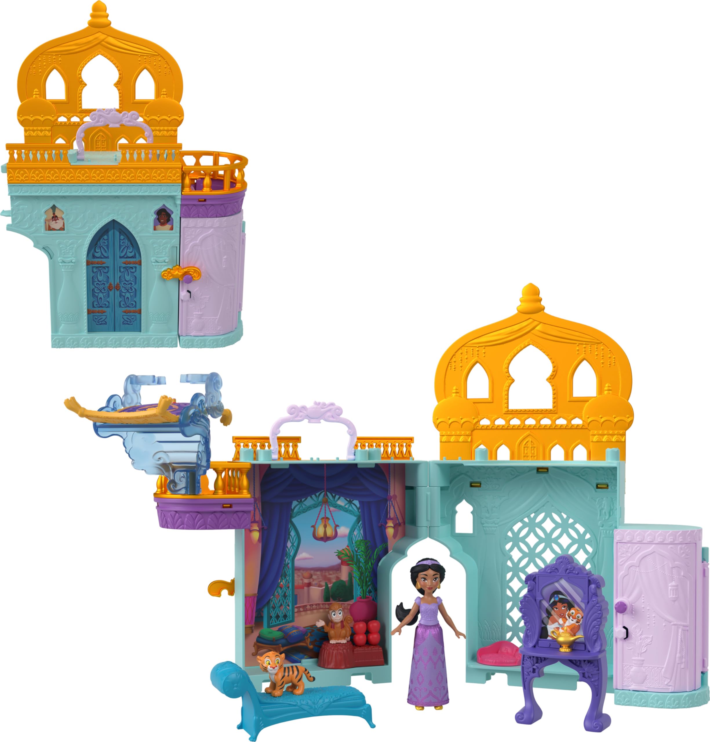 Toy Castle Mattel Disney Princess Jasmine Con Muñeca Y Amigos - Venta Internacional.