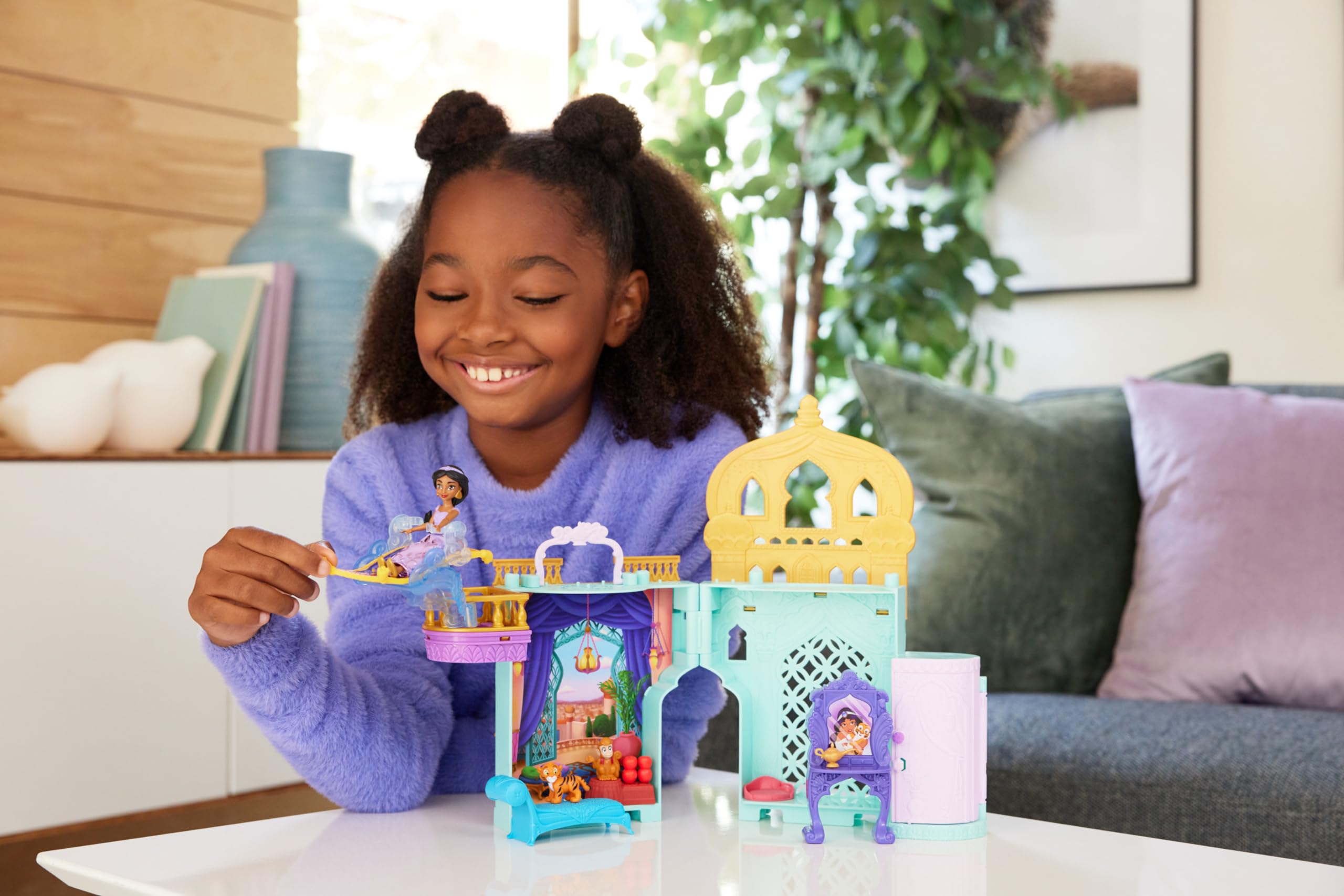 Foto 3 pulgar | Toy Castle Mattel Disney Princess Jasmine Con Muñeca Y Amigos - Venta Internacional.