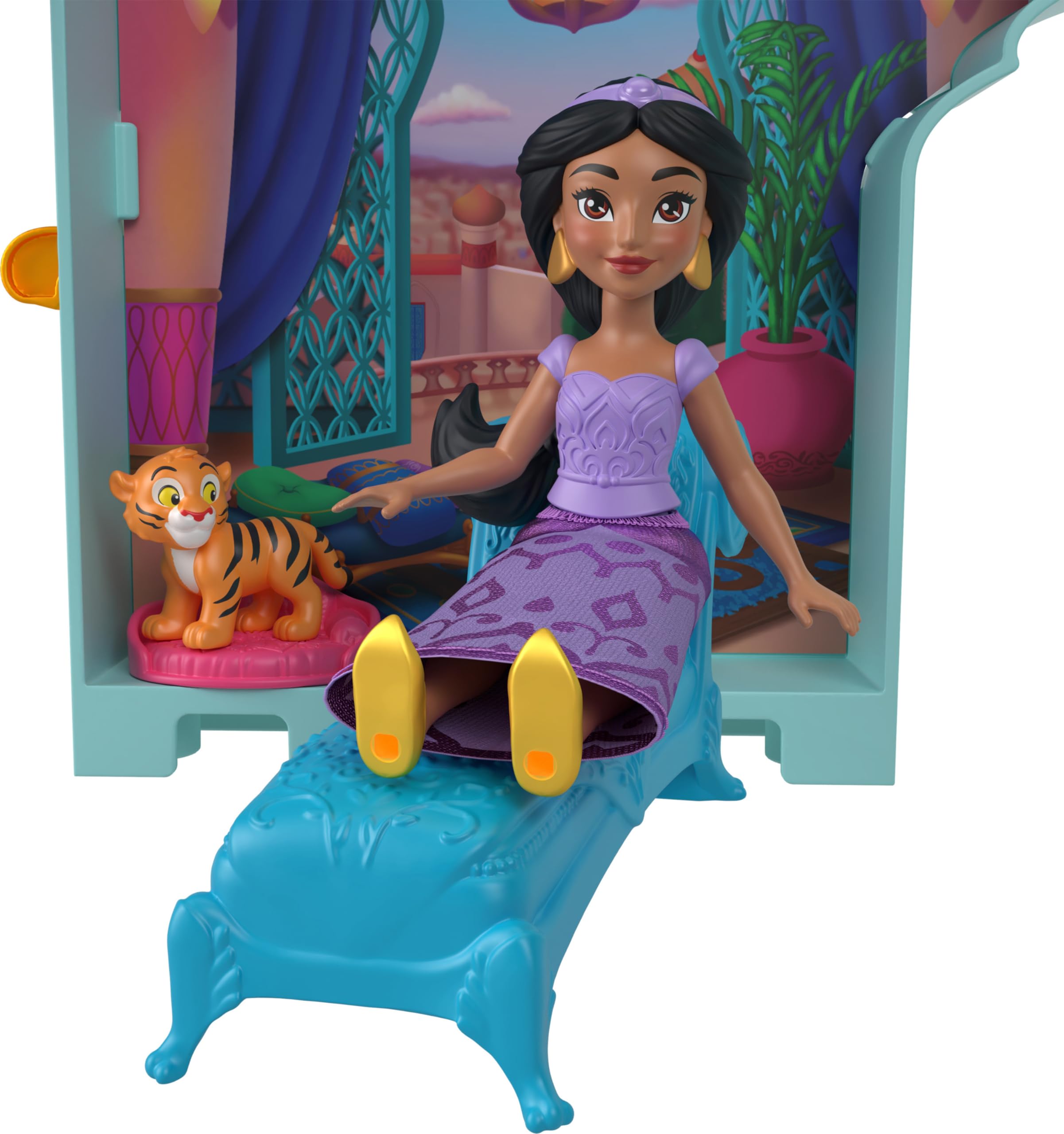 Foto 6 pulgar | Toy Castle Mattel Disney Princess Jasmine Con Muñeca Y Amigos - Venta Internacional.