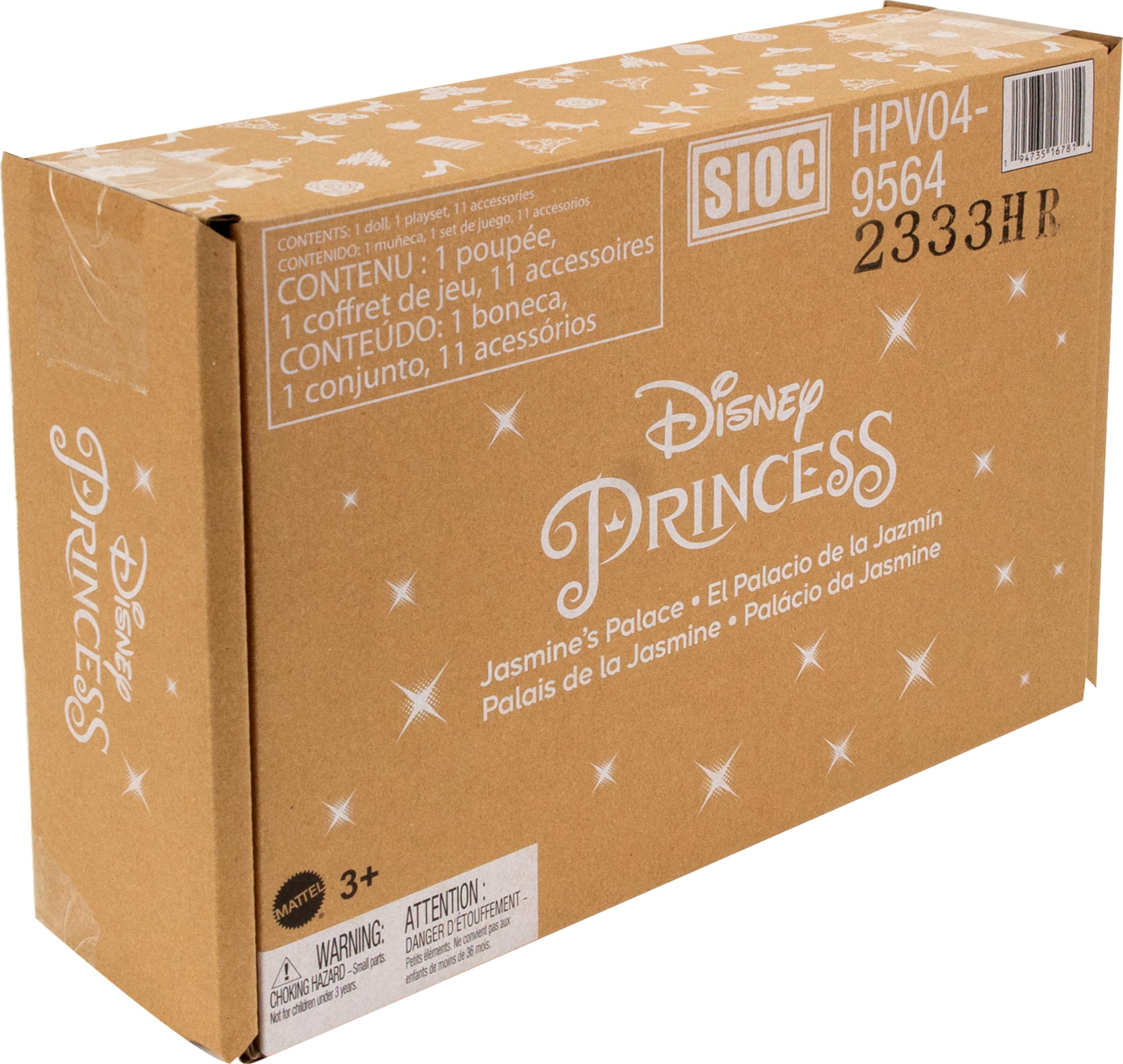 Foto 7 pulgar | Toy Castle Mattel Disney Princess Jasmine Con Muñeca Y Amigos - Venta Internacional.