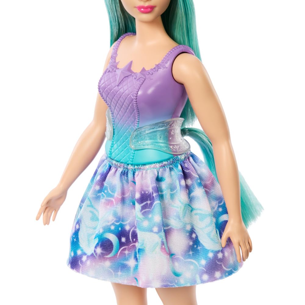 Foto 4 pulgar | Muñeca Barbie De Unicornio Con Pelo De Fantasía Turquesa Y Atuendo Pastel - Venta Internacional.