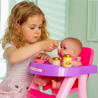 Foto 5 | Set De Regalo Para Alimentar Muñecas Jc Toys Con Trona, 14 Lotes Para Amar A Los Bebés - Venta Internacional.