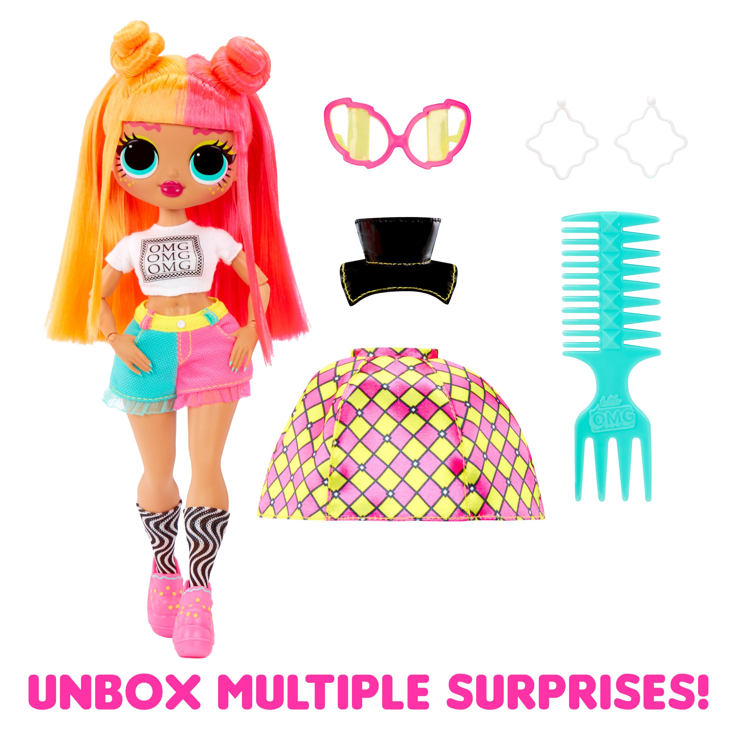 Foto 3 | Muñeca De Moda L.o.l. ¡sorpresa! Dios Mío, Neonlicious Con Sorpresas Para Mayores De 4 - Venta Internacional.