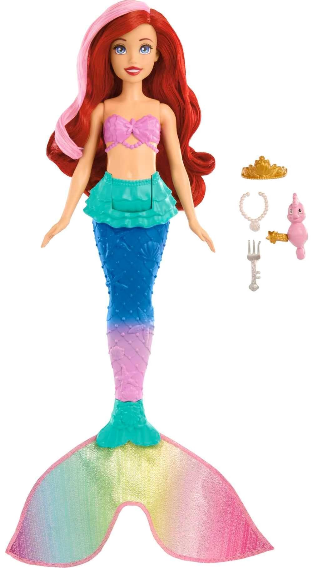 Foto 1 | Muñeca De Moda Mattel Disney Princess Ariel Con Cambio De Color - Venta Internacional.
