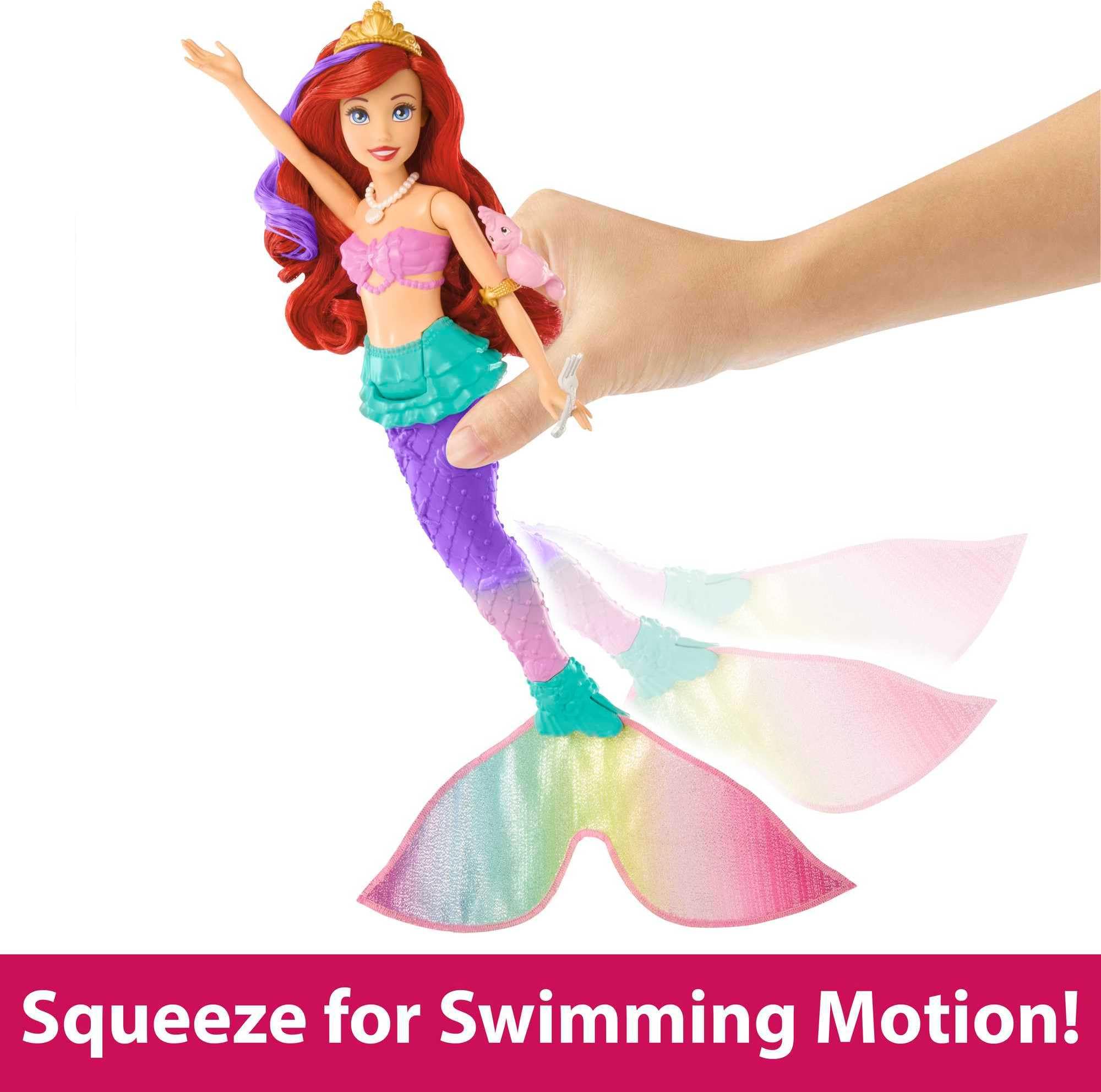 Foto 4 | Muñeca De Moda Mattel Disney Princess Ariel Con Cambio De Color - Venta Internacional.