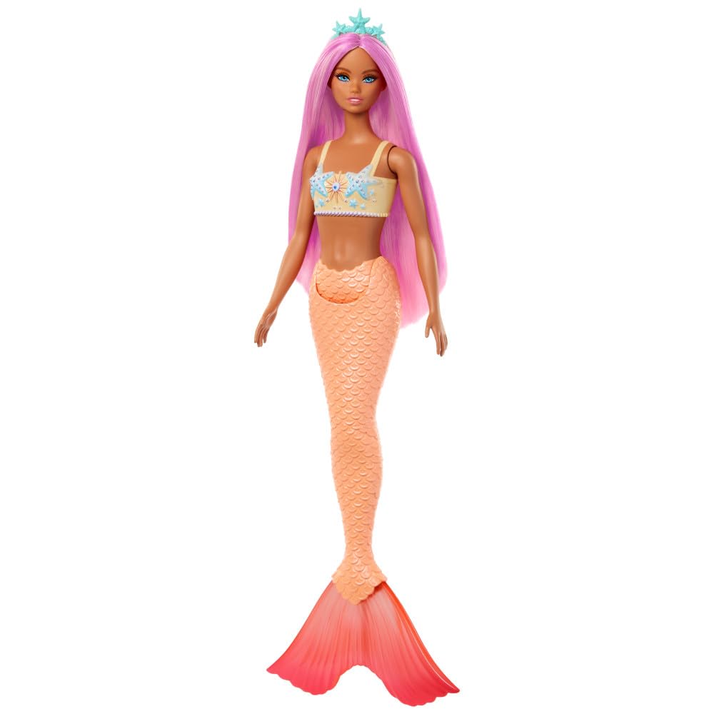 Foto 2 pulgar | Muñeca Sirena Barbie Con Accesorio Rosa De Fantasía Para El Pelo Y La Diadema - Venta Internacional.