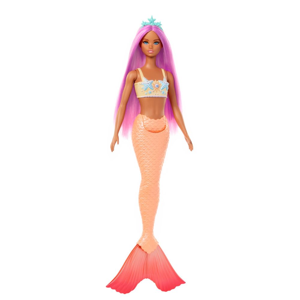 Foto 3 pulgar | Muñeca Sirena Barbie Con Accesorio Rosa De Fantasía Para El Pelo Y La Diadema - Venta Internacional.