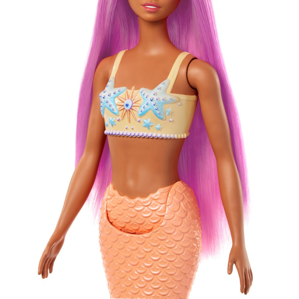 Foto 5 pulgar | Muñeca Sirena Barbie Con Accesorio Rosa De Fantasía Para El Pelo Y La Diadema - Venta Internacional.