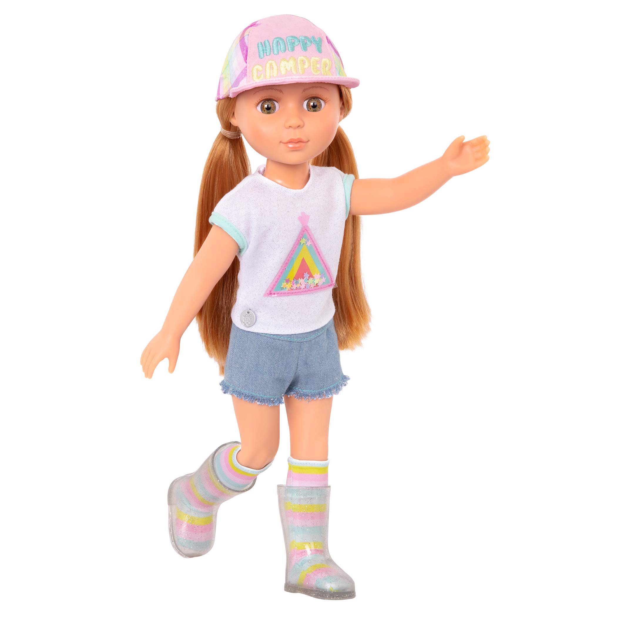 Muñeca Astrid Con Purpurina Para Niñas, 35 Cm, Con Disfraz De Acampada Para Niños Mayores De 3 Años - Venta Intern
