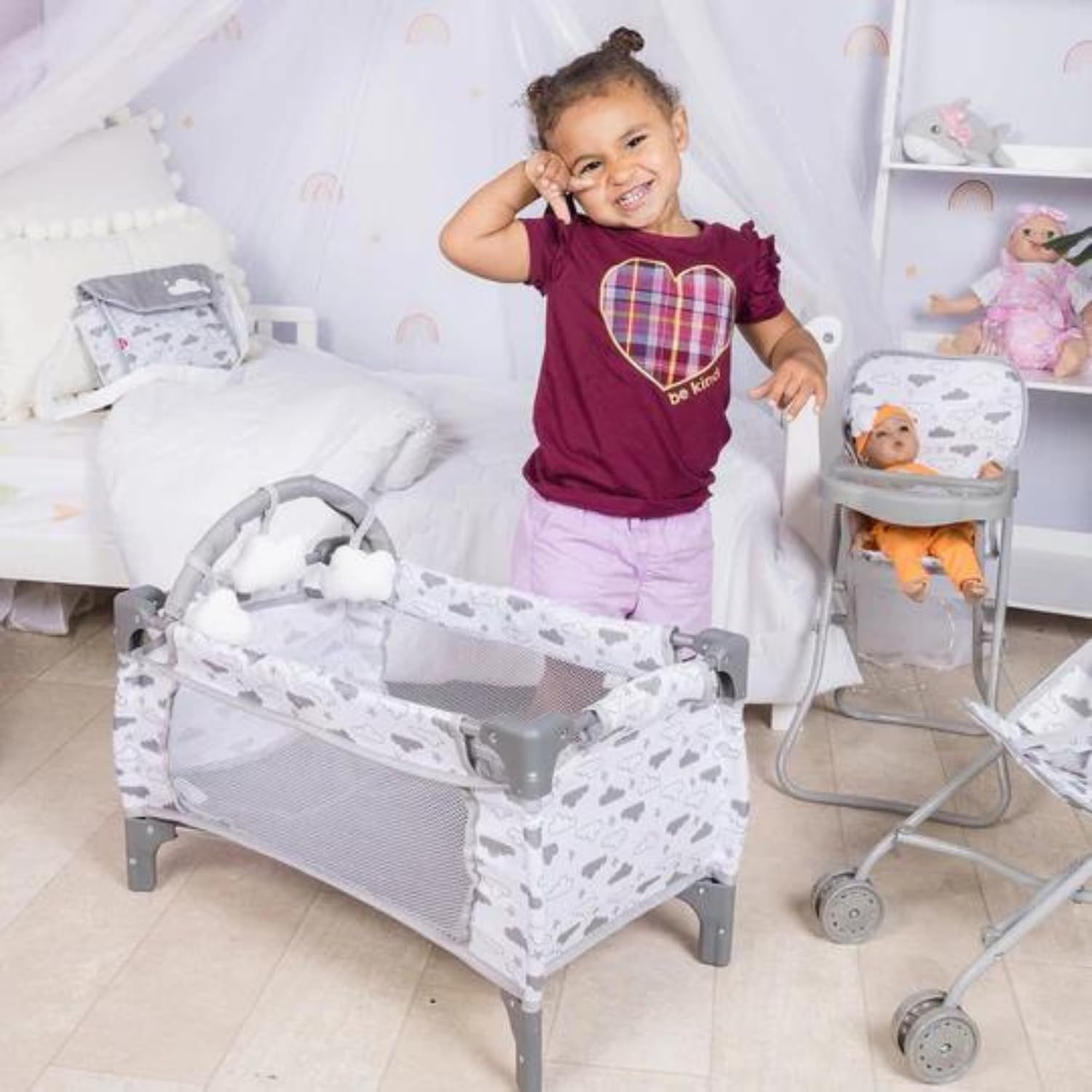 Foto 4 | Juego De 7 Piezas Para Cuna, Cama Y Parque Infantil Adora Twinkle Stars - Venta Internacional.