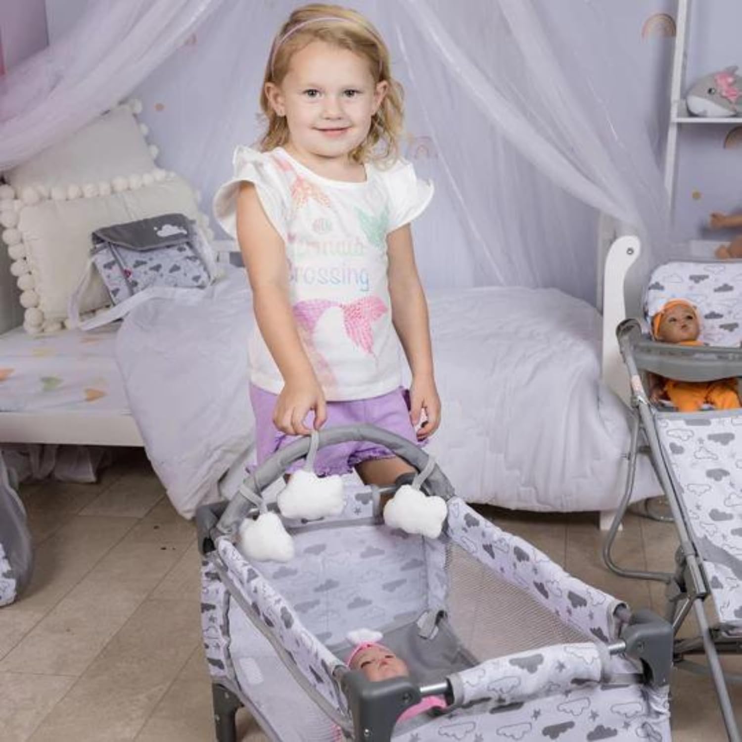 Foto 6 | Juego De 7 Piezas Para Cuna, Cama Y Parque Infantil Adora Twinkle Stars - Venta Internacional.