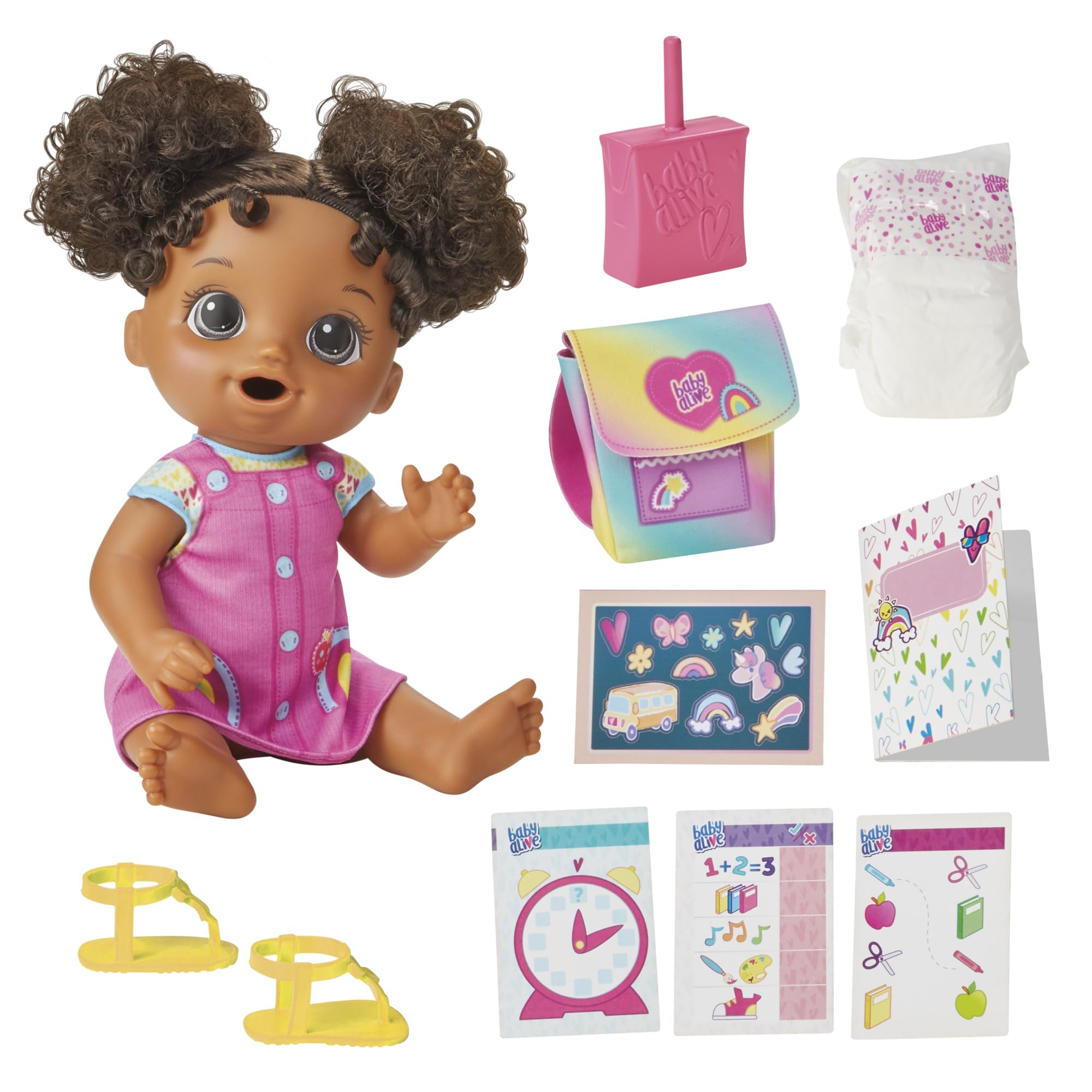 Foto 2 pulgar | Muñeca Baby Alive Time Para La Escuela De 30 Cm Con Accesorios - Venta Internacional.