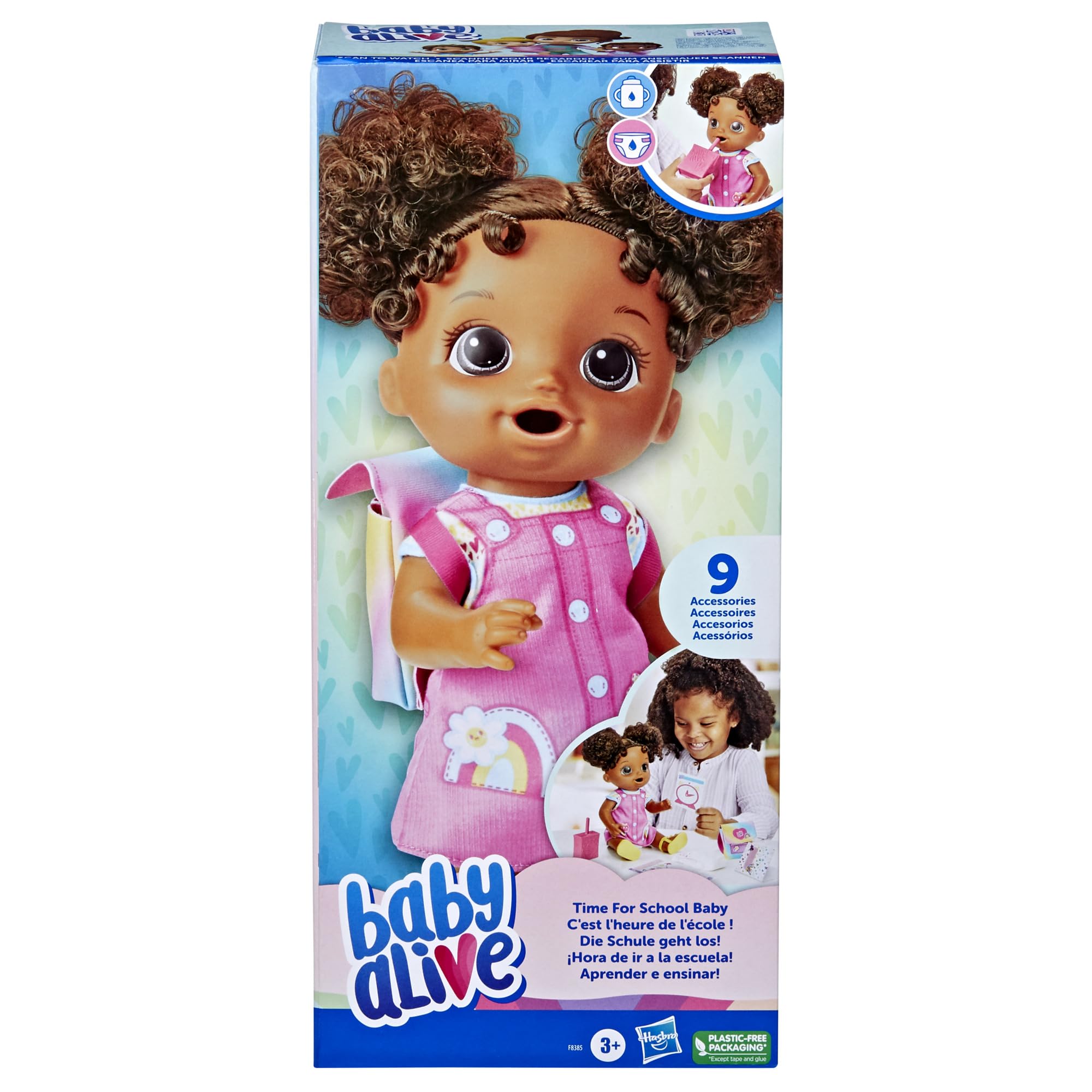 Foto 3 pulgar | Muñeca Baby Alive Time Para La Escuela De 30 Cm Con Accesorios - Venta Internacional.