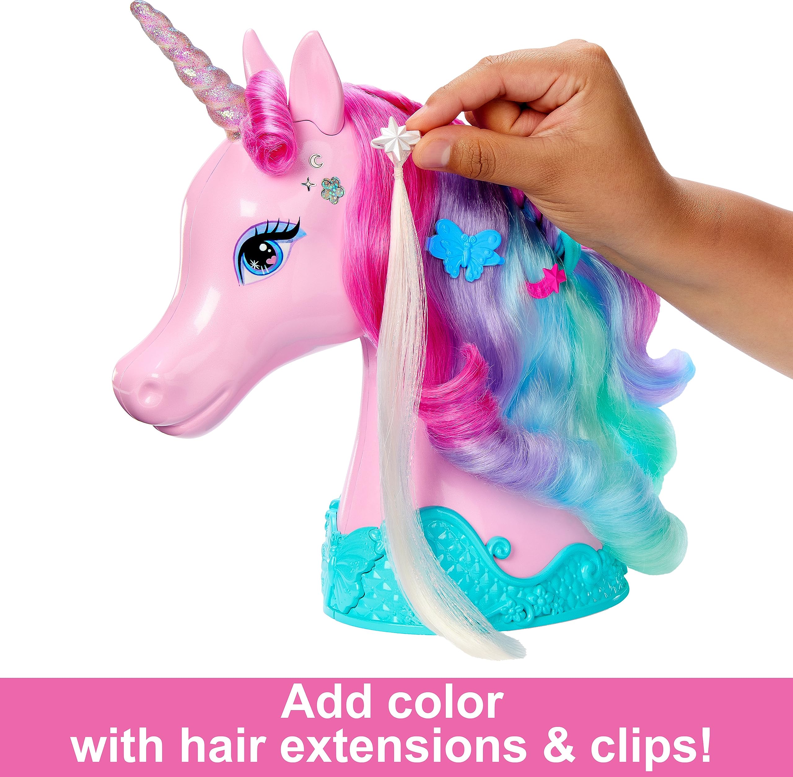 Foto 4 pulgar | Muñeca Barbie Unicorn Styling Head Con Accesorios Y Pegatinas - Venta Internacional.