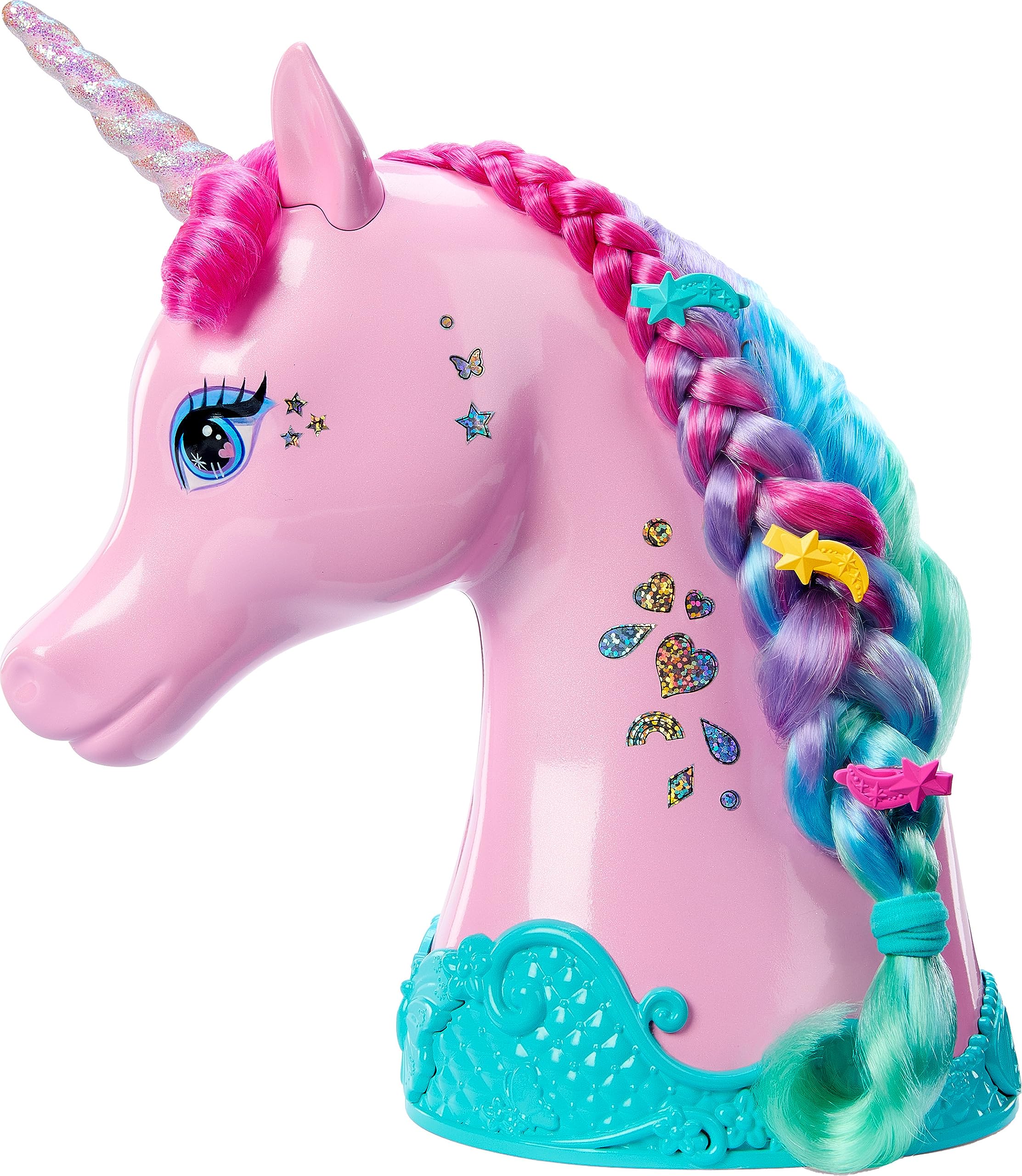 Foto 6 | Muñeca Barbie Unicorn Styling Head Con Accesorios Y Pegatinas - Venta Internacional.