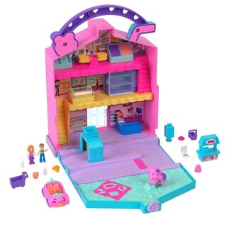 Foto 4 | Set De Juego Polly Pocket Pollyville Fresh Market Con 2 Muñecas - Venta Internacional.