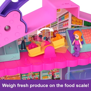 Foto 6 | Set De Juego Polly Pocket Pollyville Fresh Market Con 2 Muñecas - Venta Internacional.