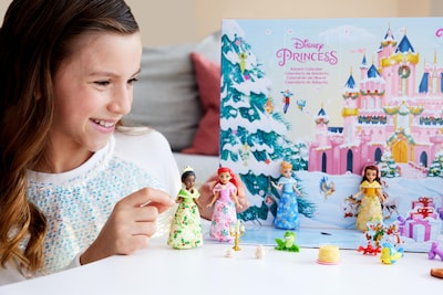 Foto 2 | Calendario De Adviento Disney Princess Mattel Con Muñecas Y Amigos - Venta Internacional.