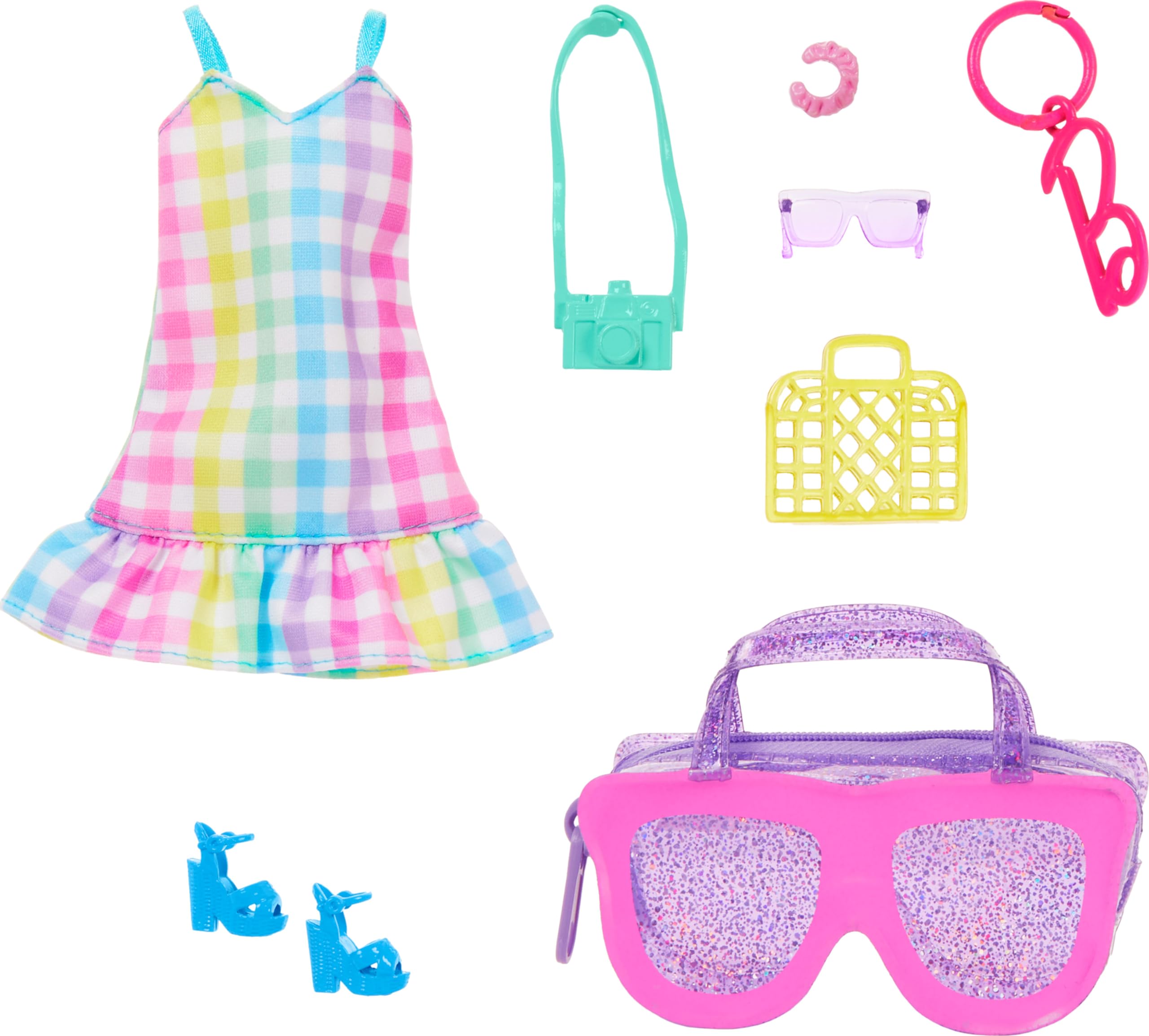 Set De Accesorios Para Gafas De Sol Barbie Premium, Color Rosa, A La Moda - Venta Internacional.