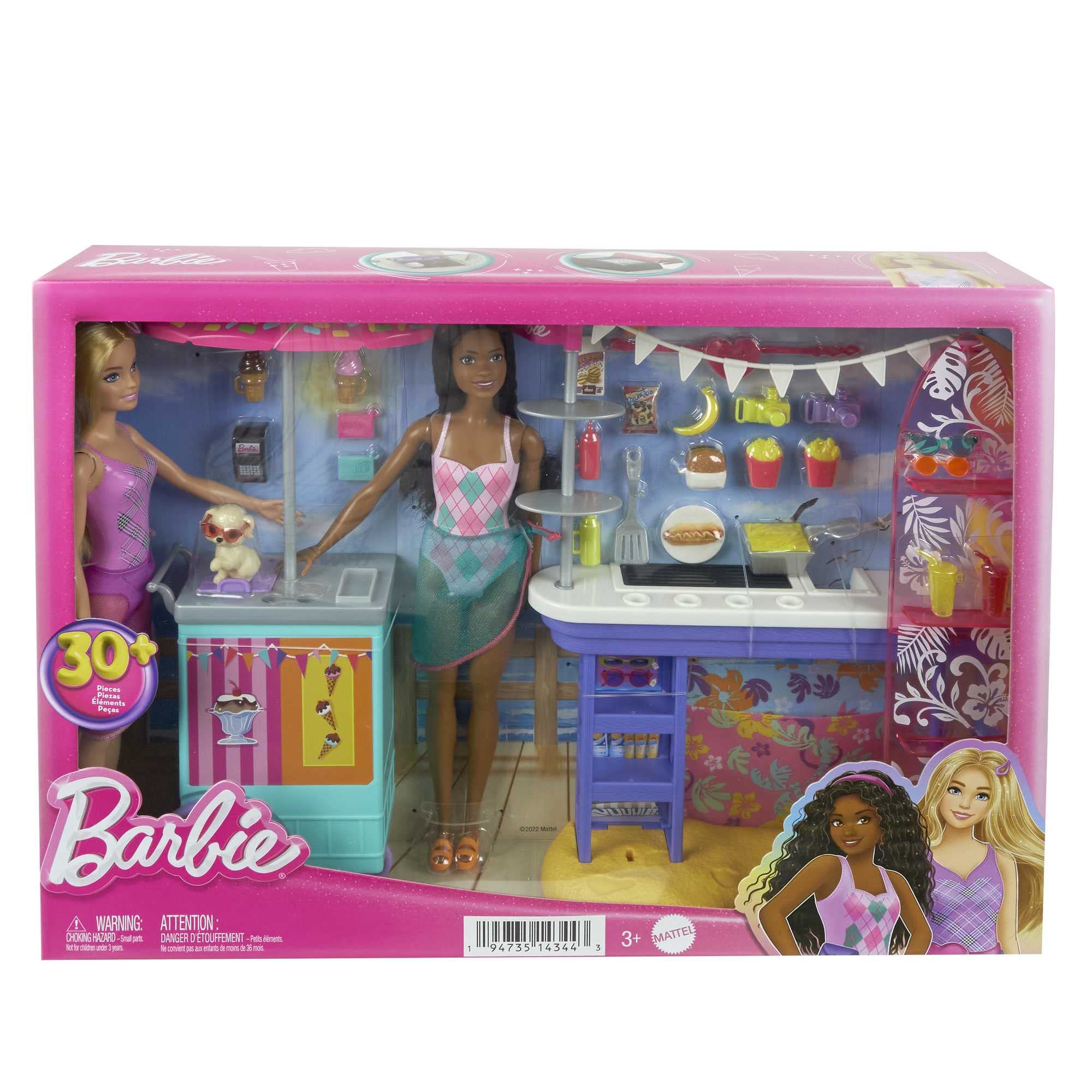 Foto 7 pulgar | Playset Barbie Beach Boardwalk con 2 Muñecas y Más de 20 Accesorios - Venta Internacional