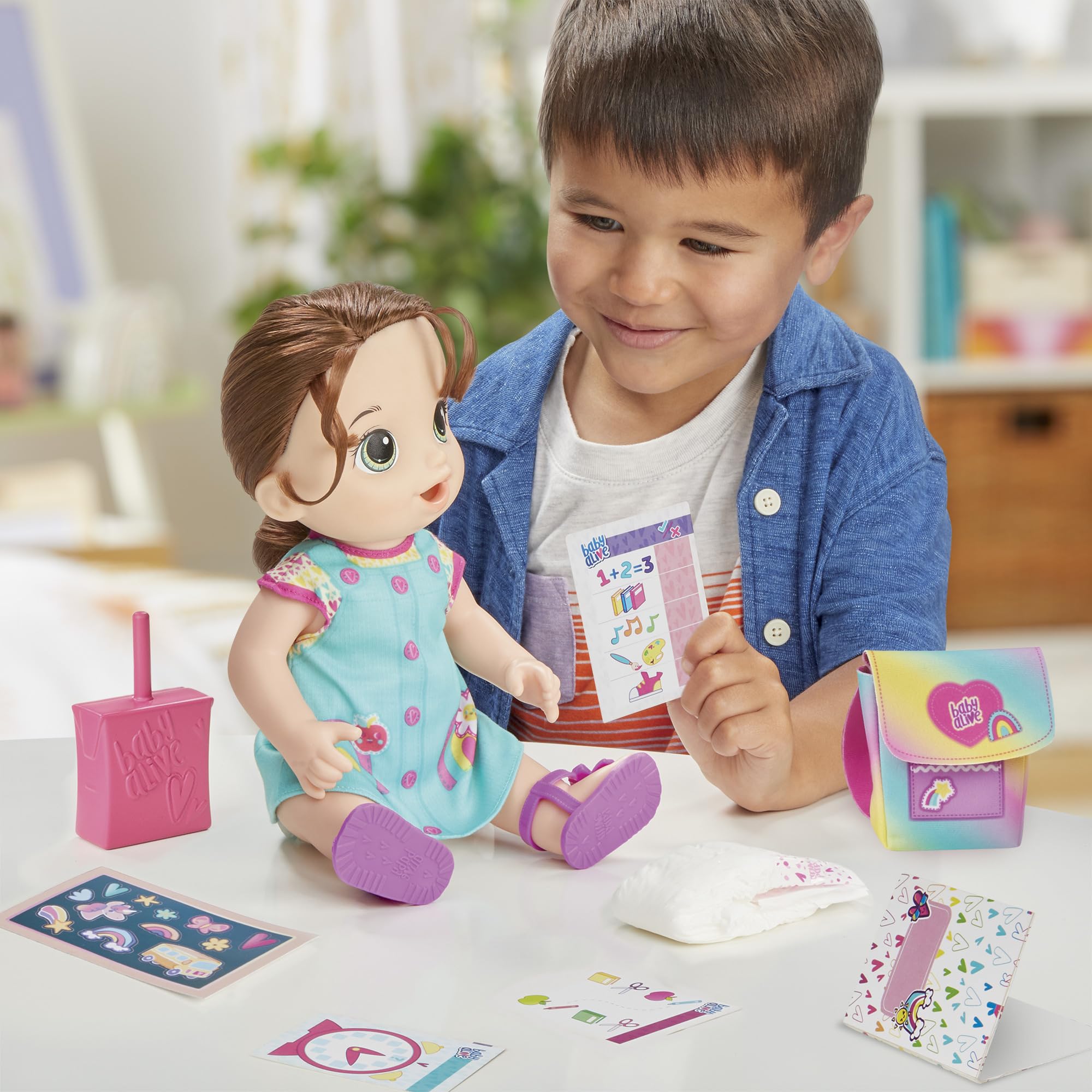 Foto 2 | Muñeca Baby Alive Time Para La Escuela De 30 Cm Con Accesorios - Venta Internacional.
