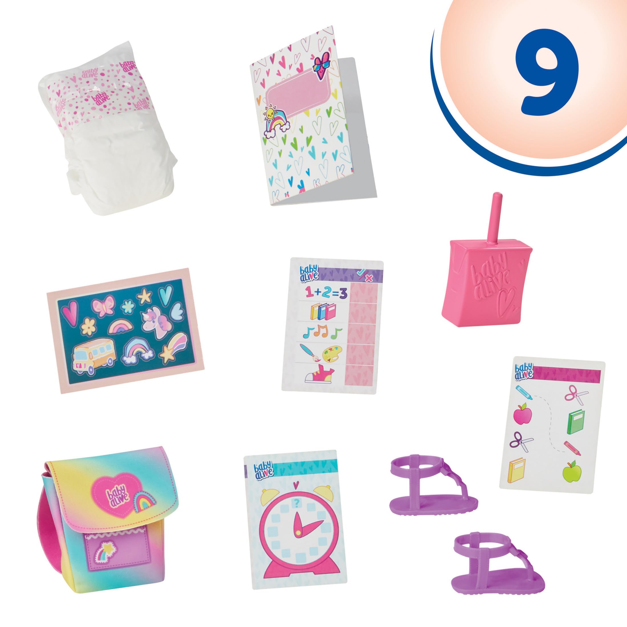 Foto 4 pulgar | Muñeca Baby Alive Time Para La Escuela De 30 Cm Con Accesorios - Venta Internacional.