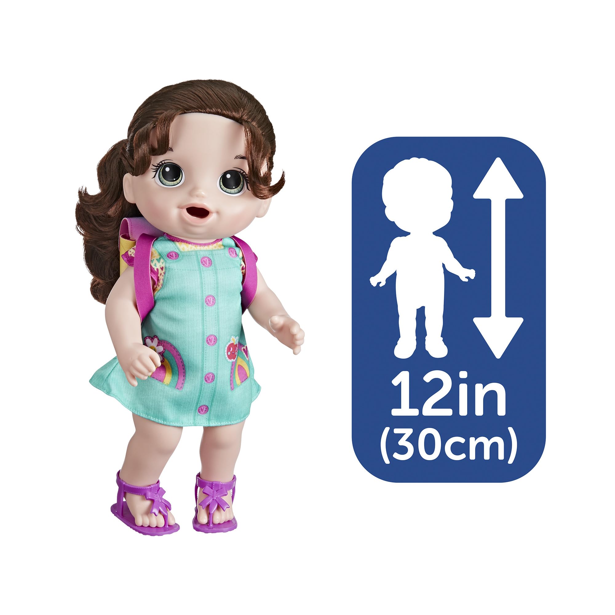 Foto 6 pulgar | Muñeca Baby Alive Time Para La Escuela De 30 Cm Con Accesorios - Venta Internacional.