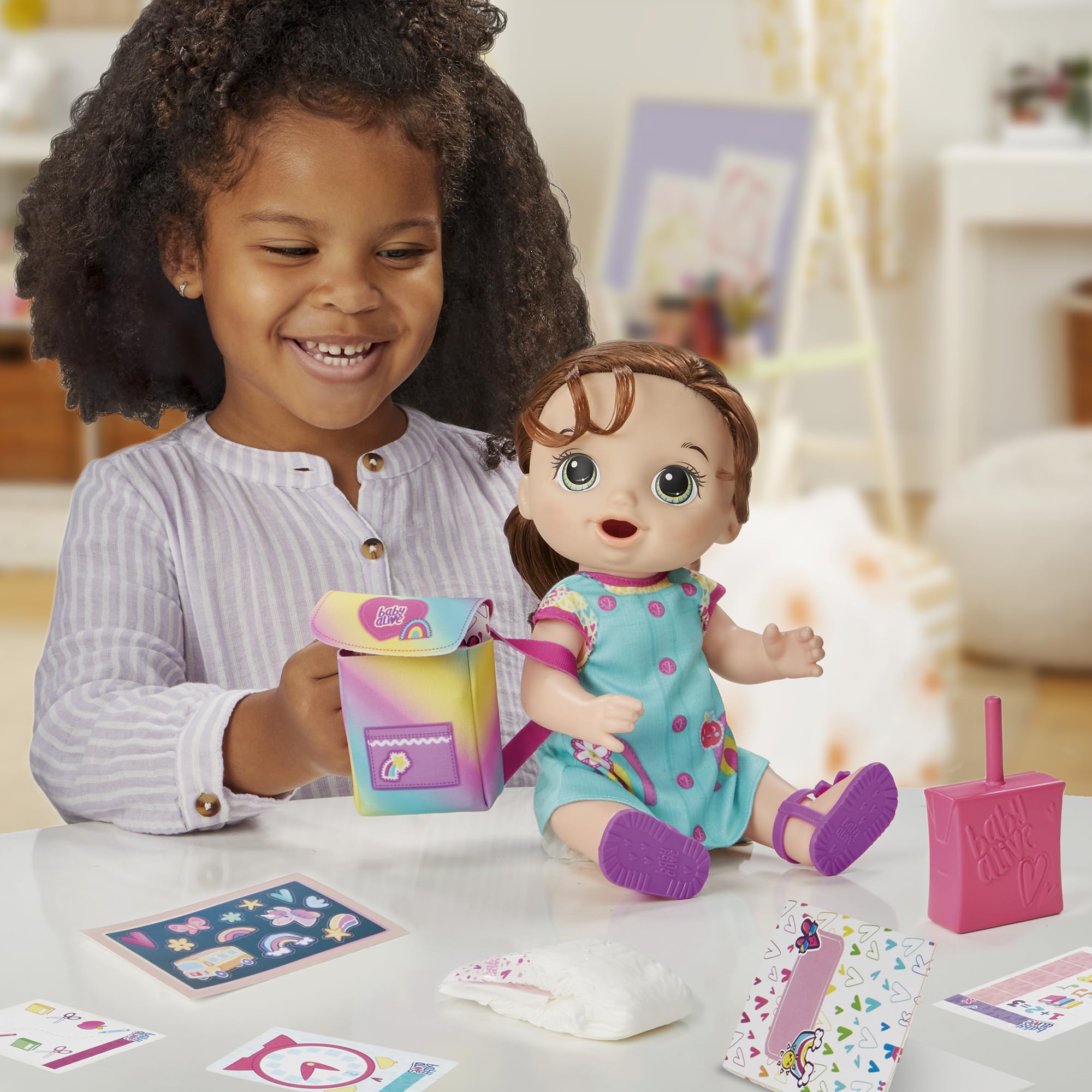 Foto 7 pulgar | Muñeca Baby Alive Time Para La Escuela De 30 Cm Con Accesorios - Venta Internacional.