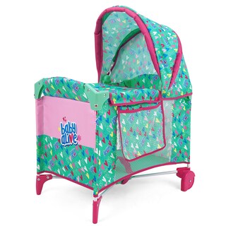 Foto 1 | Doll Play Yard Baby Alive Deluxe Verde/rosa Para Muñecas De Hasta 18 Años - Venta Internacional.
