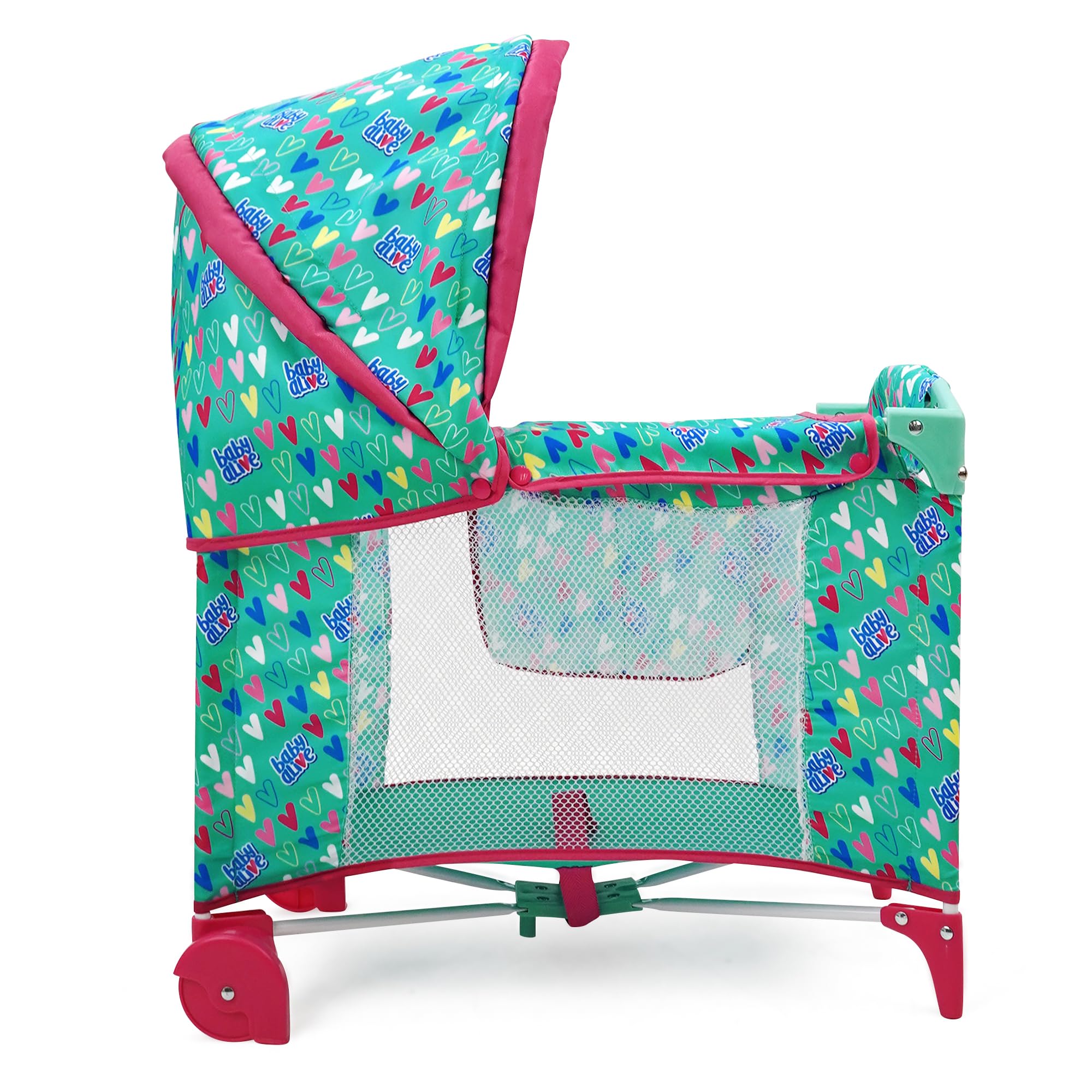 Foto 7 pulgar | Doll Play Yard Baby Alive Deluxe Verde/rosa Para Muñecas De Hasta 18 Años - Venta Internacional.