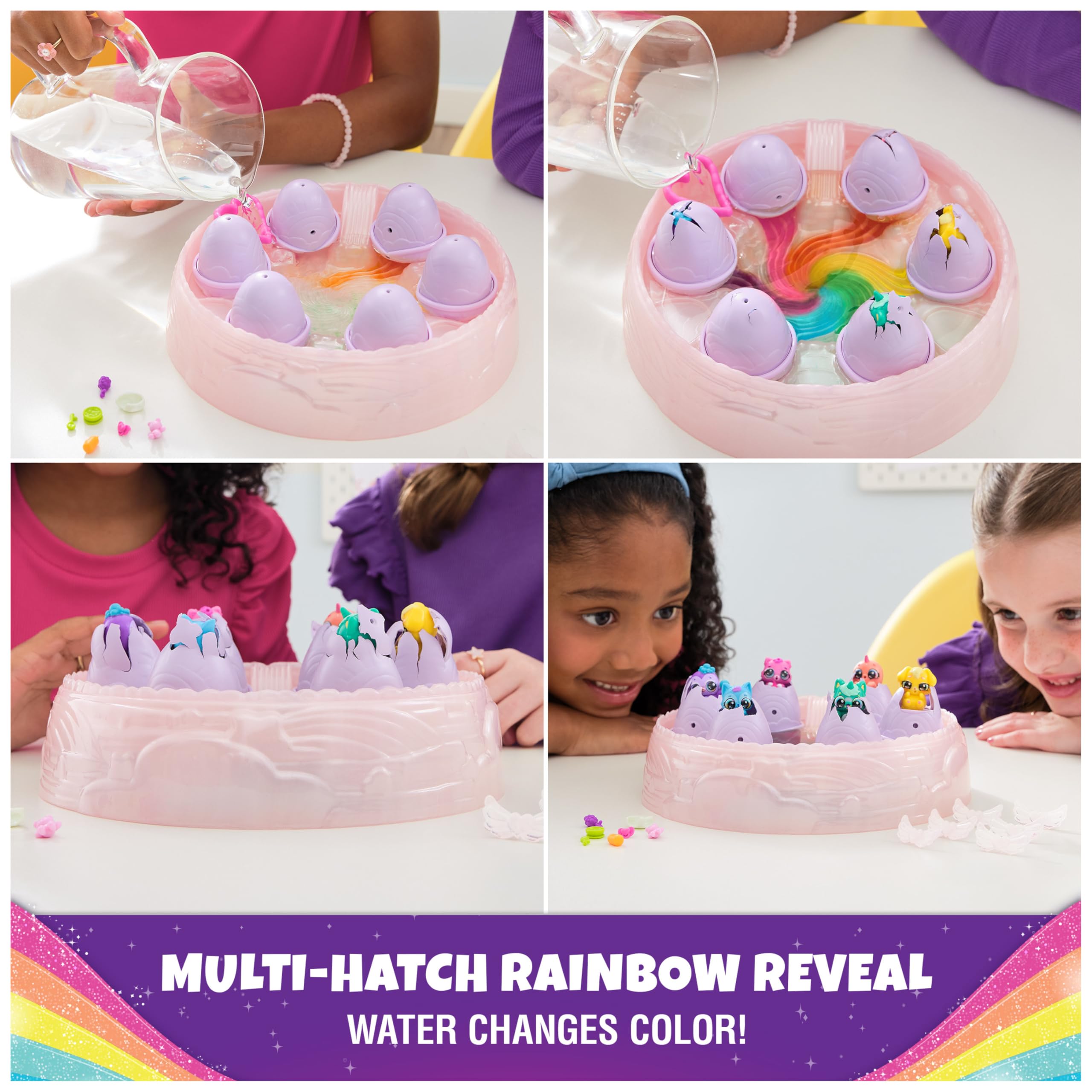 Foto 3 pulgar | Juguete Hatchimals Rainbow Hatchery Con 6 Minifiguras Y Accesorios - Venta Internacional.