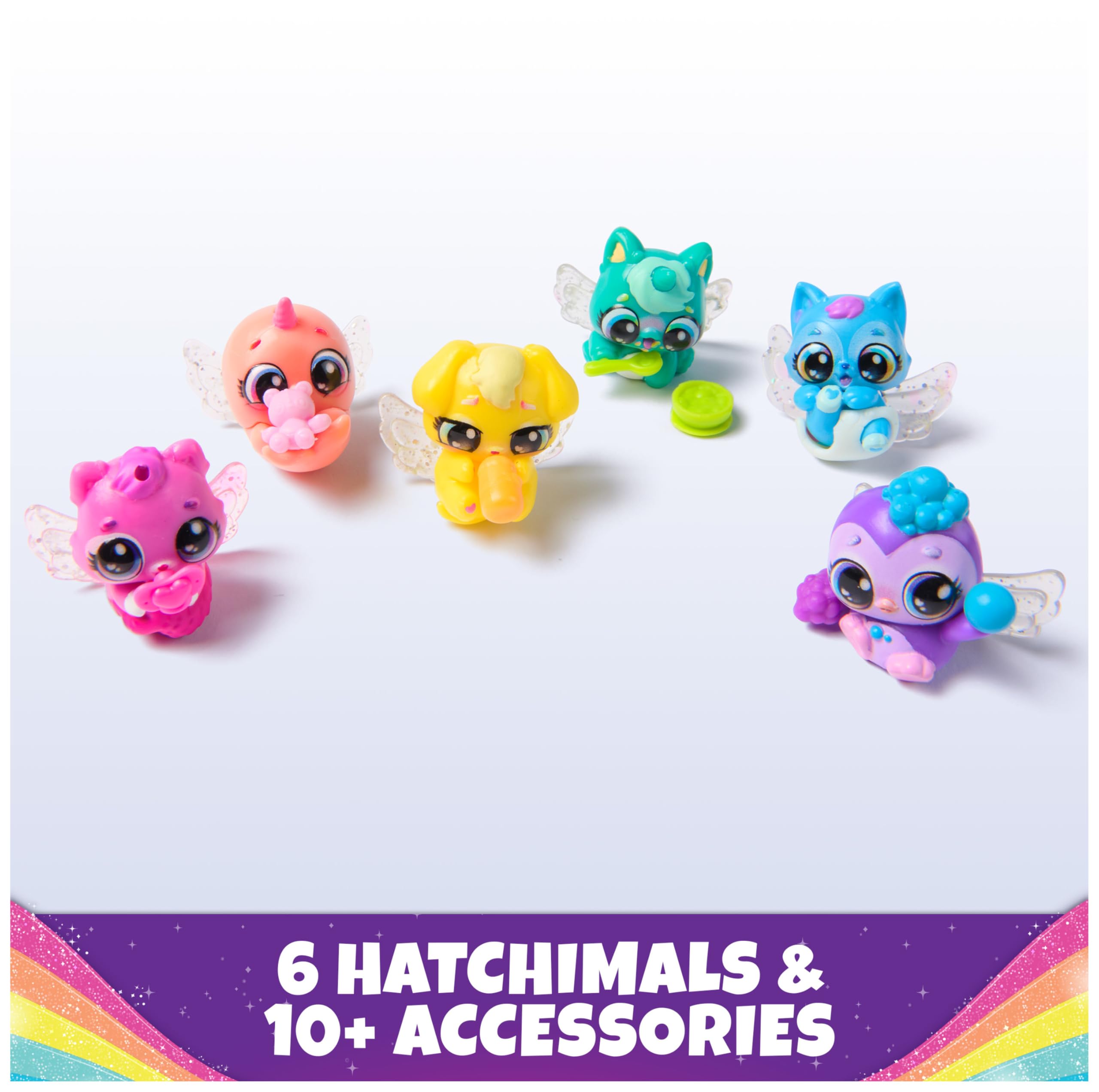 Foto 6 pulgar | Juguete Hatchimals Rainbow Hatchery Con 6 Minifiguras Y Accesorios - Venta Internacional.