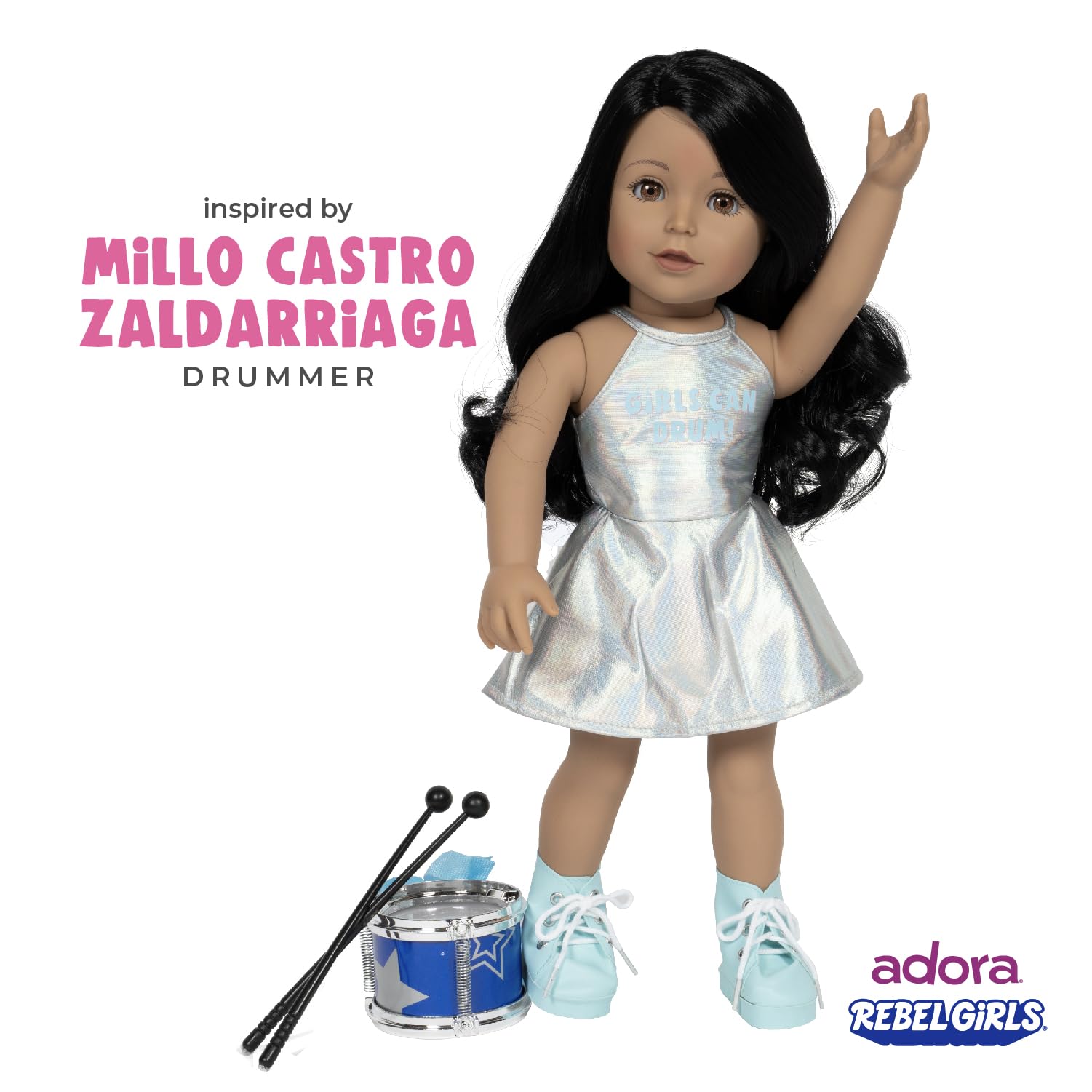 Foto 4 pulgar | Muñeca Adora 18 Rebel Girls Inspirada En Historias De Buenas Noches - Venta Internacional.