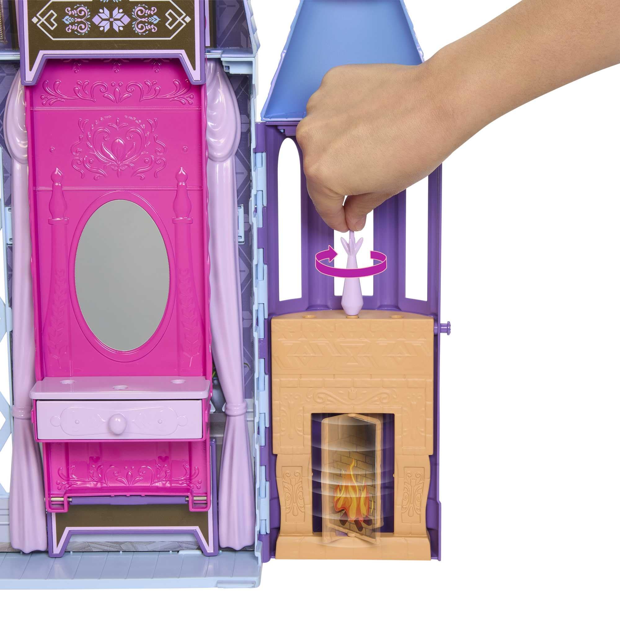 Foto 4 pulgar | Casa De Muñecas Mattel Disney Frozen Arendelle Castle Con Elsa - Venta Internacional.