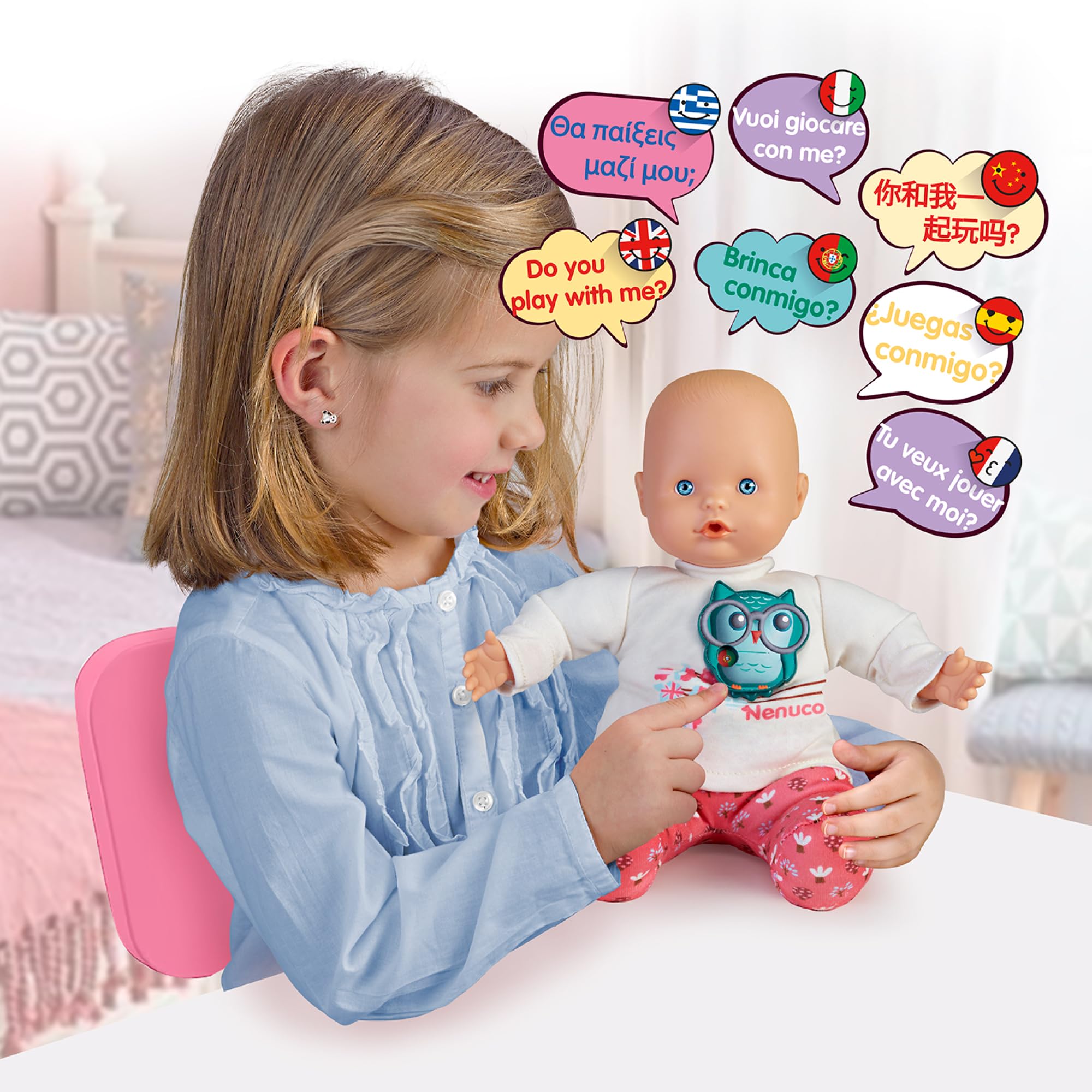 Foto 4 pulgar | Muñeca Nenuco Multilingüe De 12 Pulgadas Con 5 Frases A Partir De 2 Años - Venta Internacional.