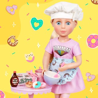 Foto 3 | Set De Repostería Glitter Girls Donut Con Batidora Para Muñecas De 14 Pulgadas O Más De 3 Años - Venta Internacional.