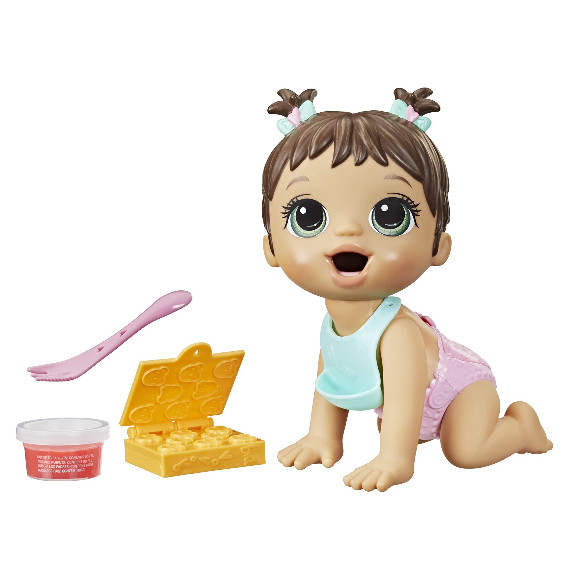 Foto 2 pulgar | Muñeca Baby Alive Lil Snacks Para Comer Y Defecar Con Accesorios - Venta Internacional.