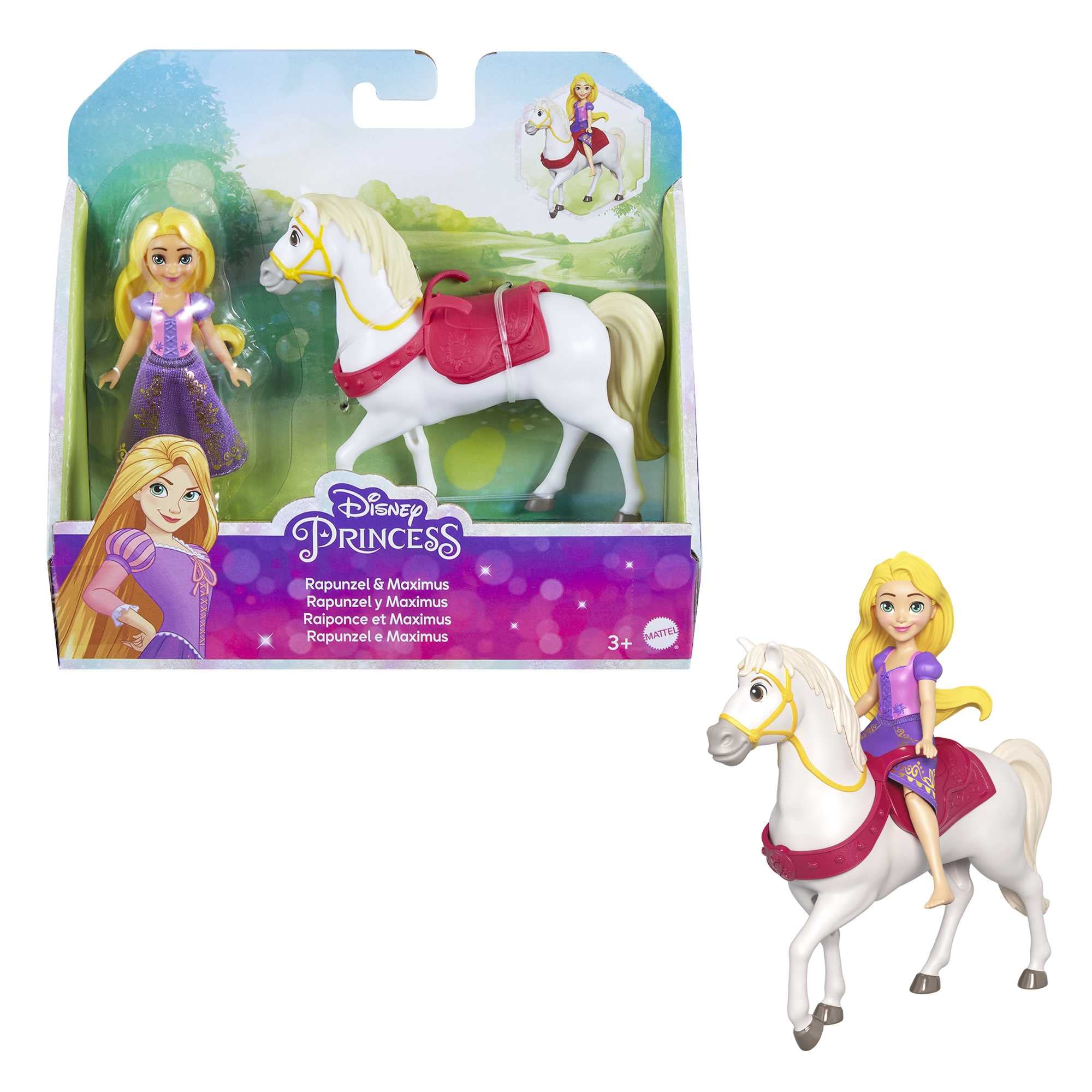Juguete Mattel Disney Princess Rapunzel Con Maximus Horse Tangled - Venta Internacional.