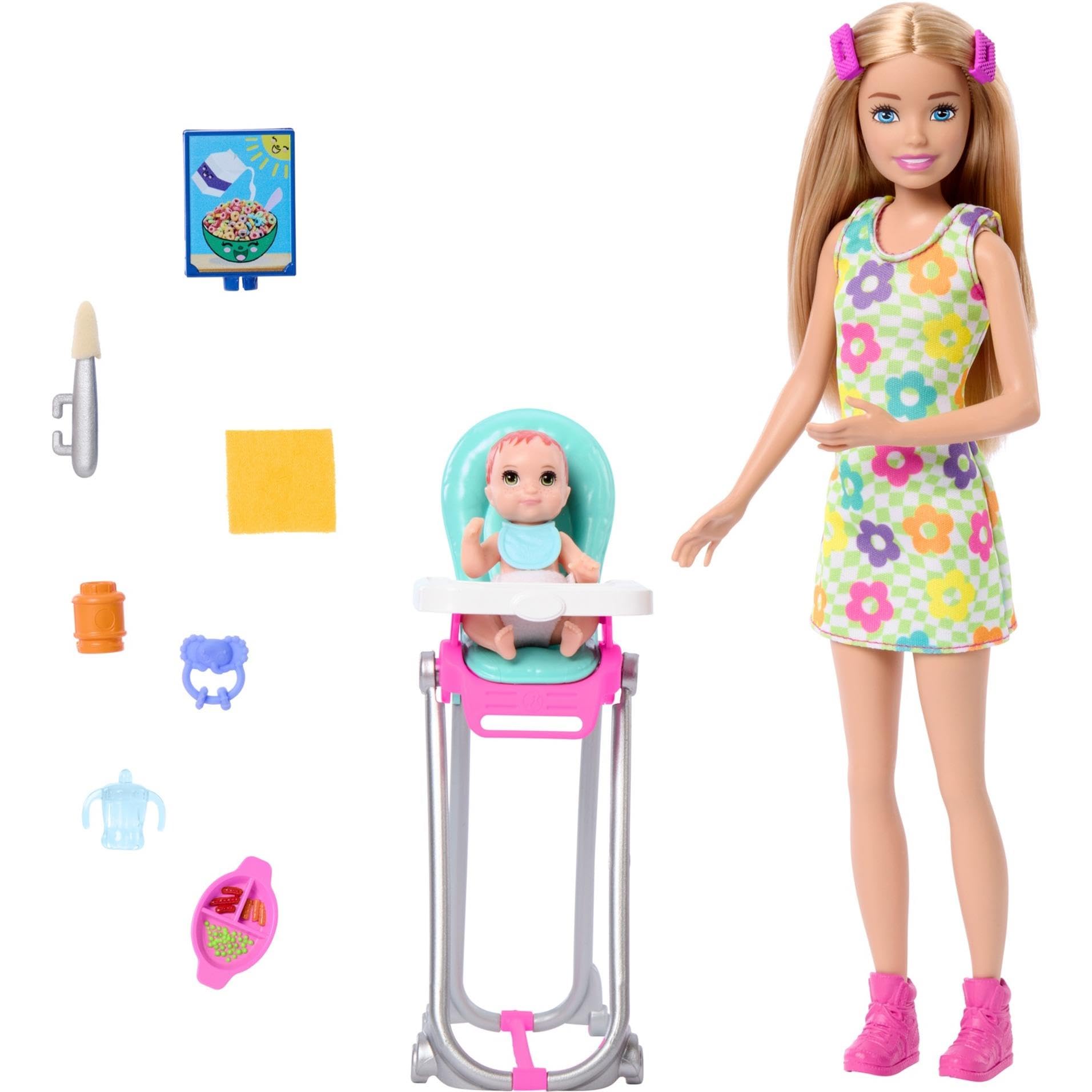 Foto 2 pulgar | Set De Niñera Doll Barbie Skipper & Playset Con Accesorios - Venta Internacional.