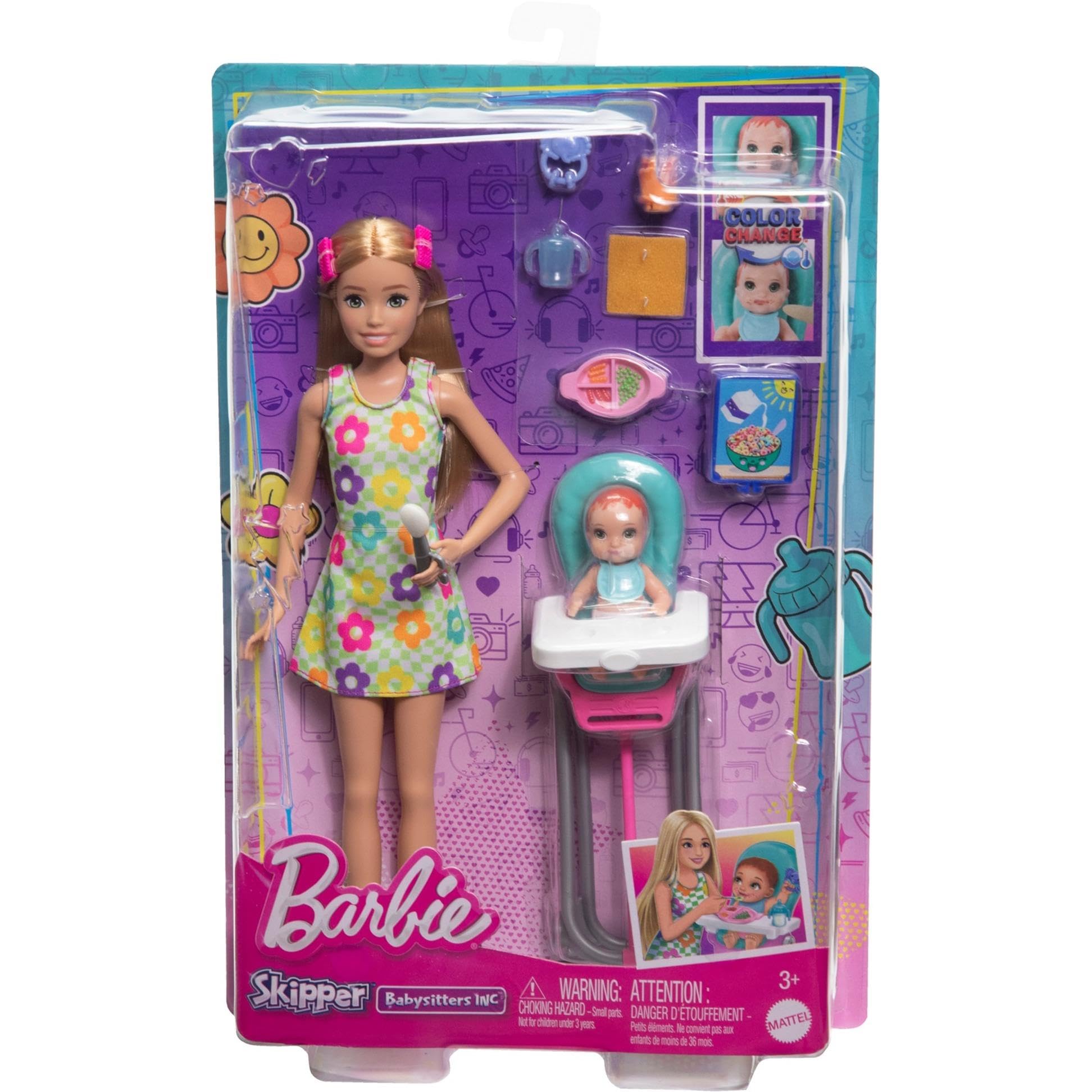 Foto 7 pulgar | Set De Niñera Doll Barbie Skipper & Playset Con Accesorios - Venta Internacional.