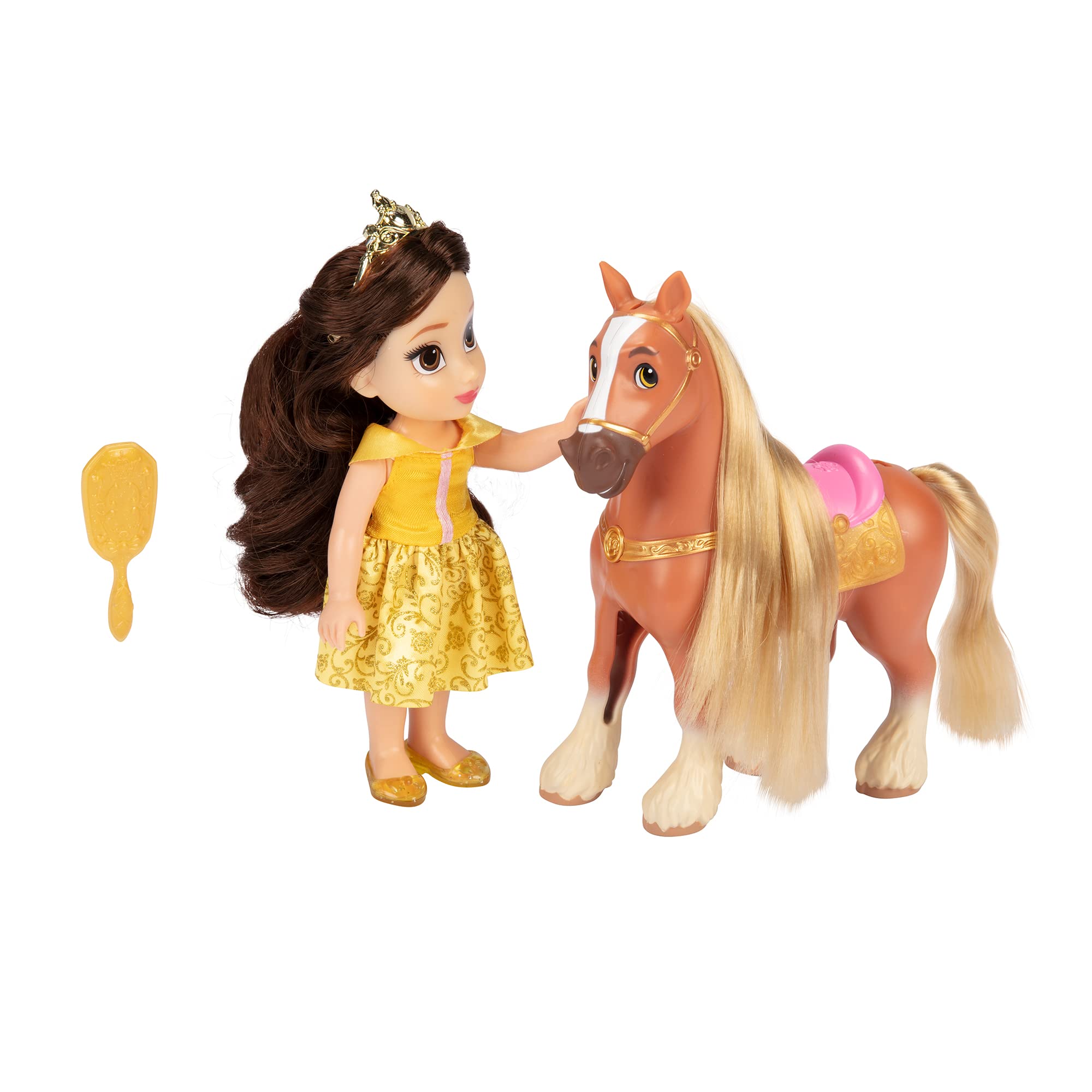 Set De Regalo Disney Princess Belle Doll & Phillipe Petite - Venta Internacional.